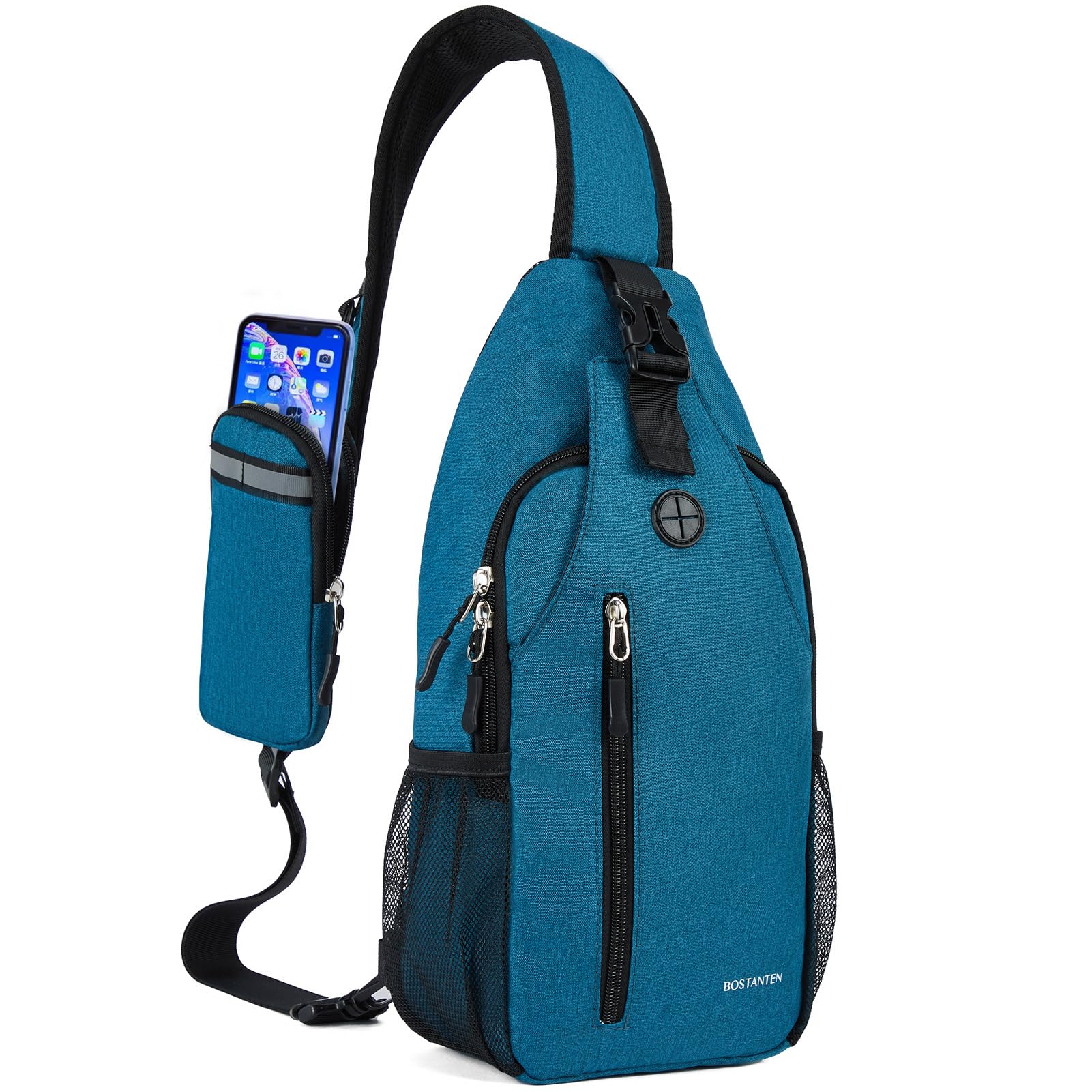 Nova Sling Bag with Phone Pocket & Anti-Theft Design - Crossbody Chest Bag for Men Women, Perfect for Travel, Hiking & Everyday Use