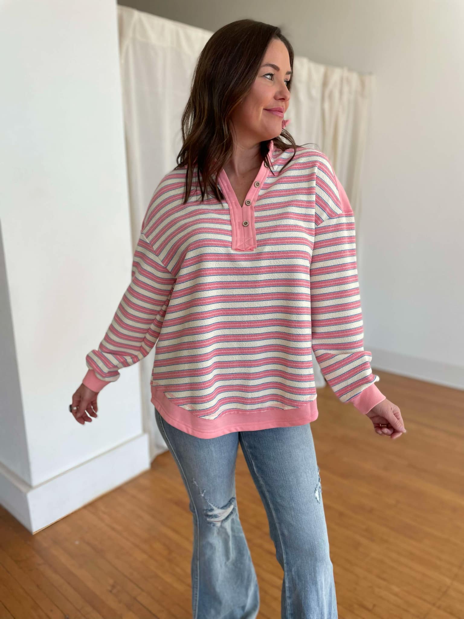 PREORDER: Beyond the Sea Striped Top - 3 Color Options for Women | Casual & Beachwear Fashion | Perfect for Summer Outfits & Vacations