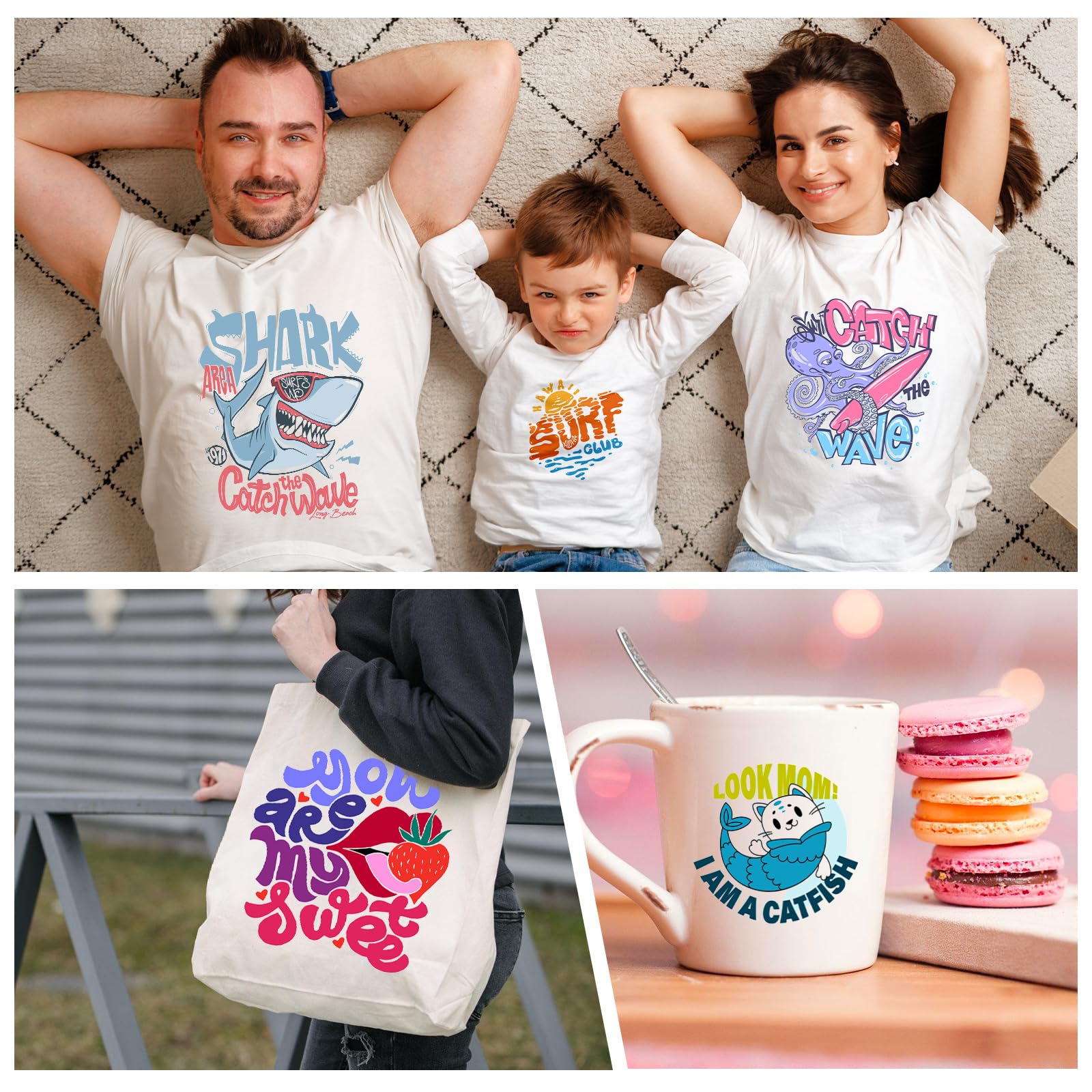 Premium 8.5x11 Inch Sublimation Paper 125gsm - 400 Sheets Heat Transfer Paper for Inkjet Printers | Perfect for T-Shirts, Mugs, Phone Cases, DIY Projects & Crafts | High-Quality Sublimation Printing Supplies for Home & Small Business Use