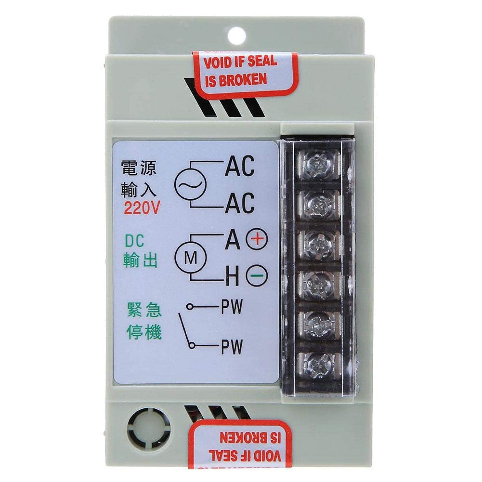 220V AC Motor Speed Controller - DC 0-180V Output, Variable Speed Governor for Packaging Equipment & Industrial Machinery | Perfect for Conveyor Belts, Mixers, Fans & More