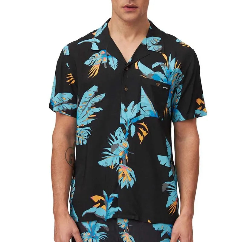 Billabong Vacay Beach Shirt for Men - Lightweight Quick-Dry Surf Shirt for Summer, Beach, and Outdoor Activities