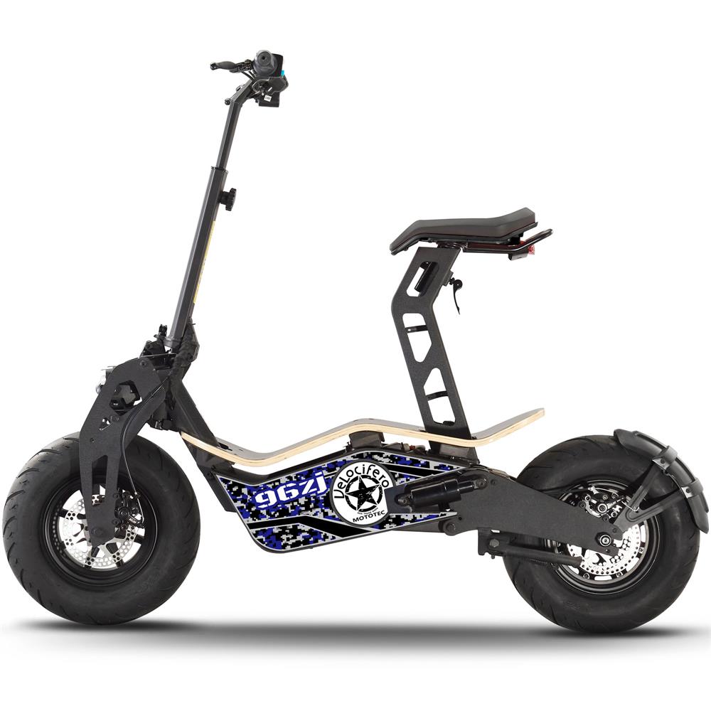 Velocifero 1600W 48V Electric Scooter for Adults - High Speed Commuter & Off-Road E-Scooter for Urban Travel & Adventure Riding
