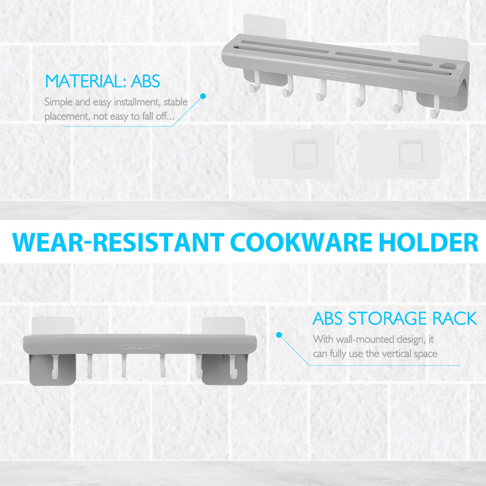 Hemoton Floating Shelf - Wall Mounted Toilet Stand & Kitchen Storage Organizer - Steel Brackets for Bathroom, Kitchen, Bedroom - Space Saving Shelf for Towels, Spices, Books & Decor