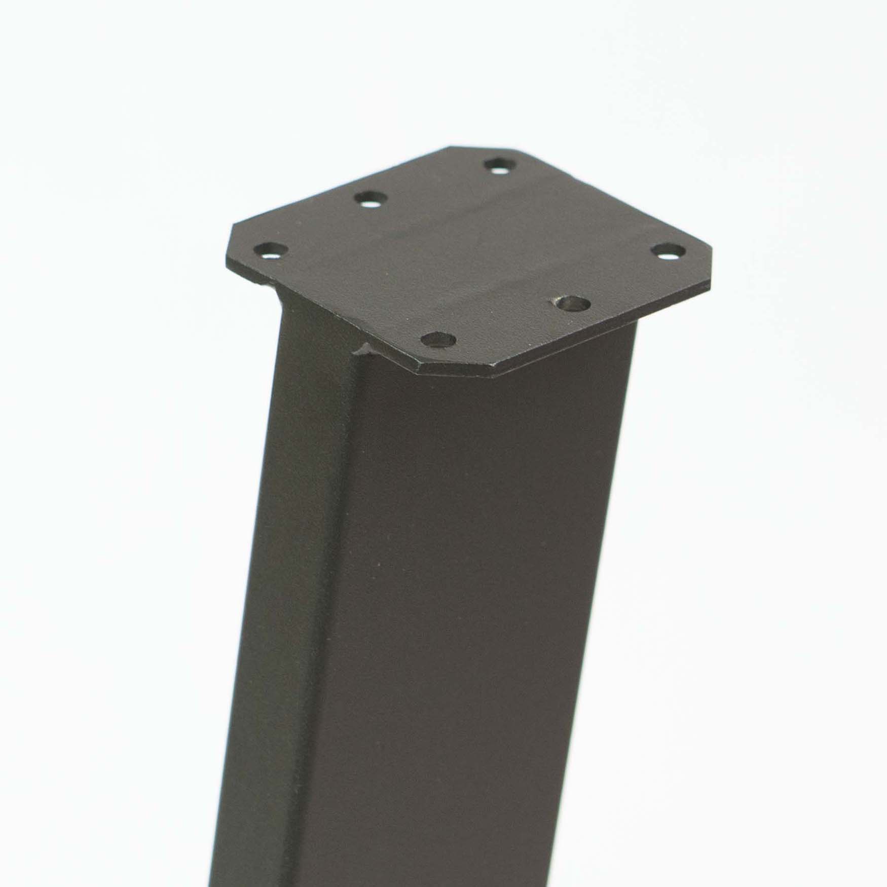 SS910 Angled Dining Table Legs 71cm Height - Black Powder Coated Metal Legs (Set of 4) - Perfect for Modern Kitchen Tables, Bar Counters & DIY Furniture Projects