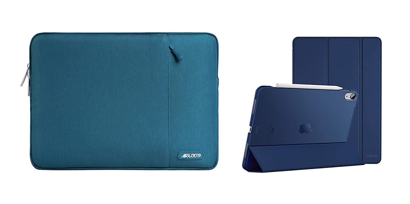 Premium PU Leather Tablet Sleeve Case for iPad Pro 11 inch (M1/5G 2021-2018), iPad Air 4 10.9