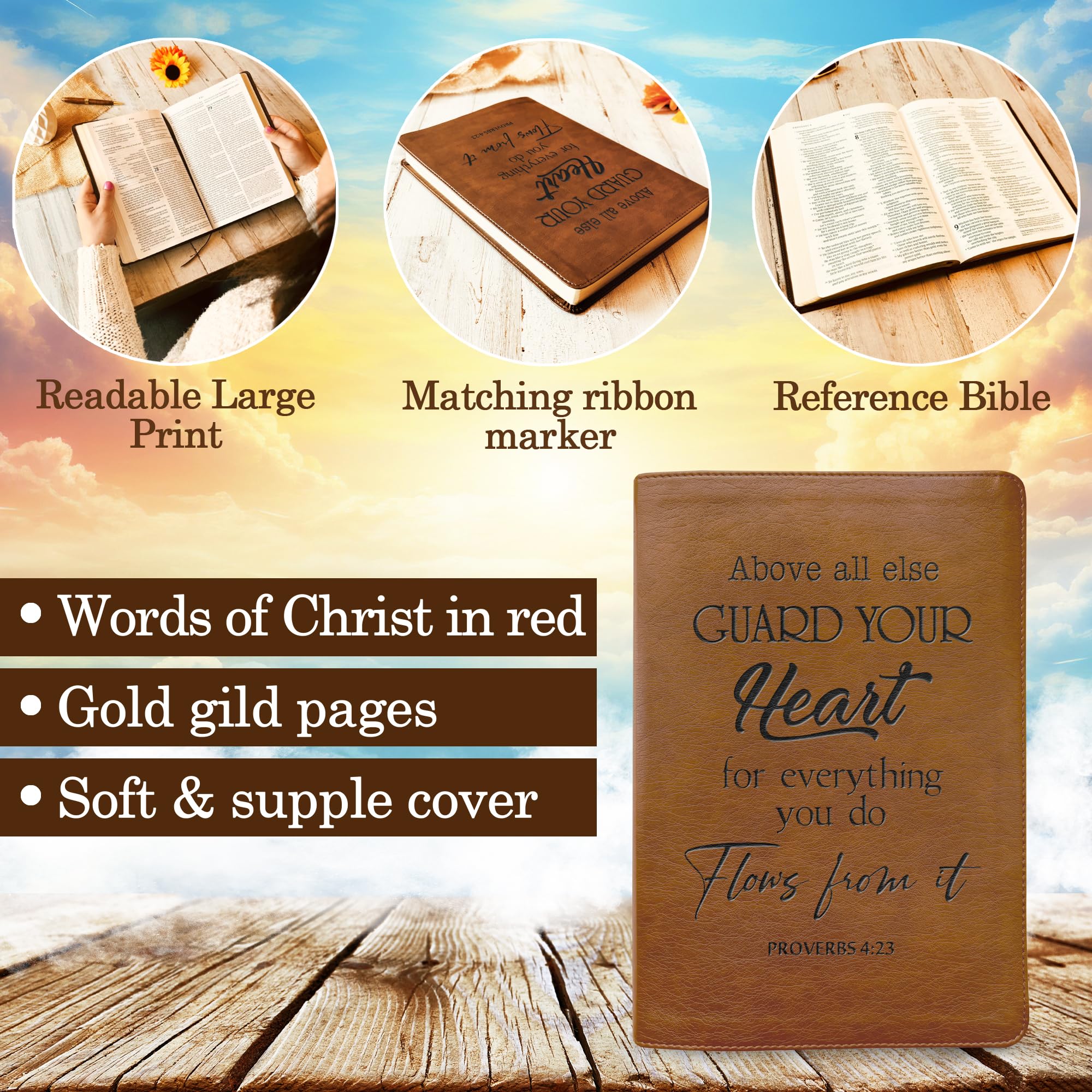 Custom Engraved NLT Bible - Personalized Large Print Thinline Reference Bible with Designer Assistance | Perfect for Weddings, Baptisms & Spiritual Gifts