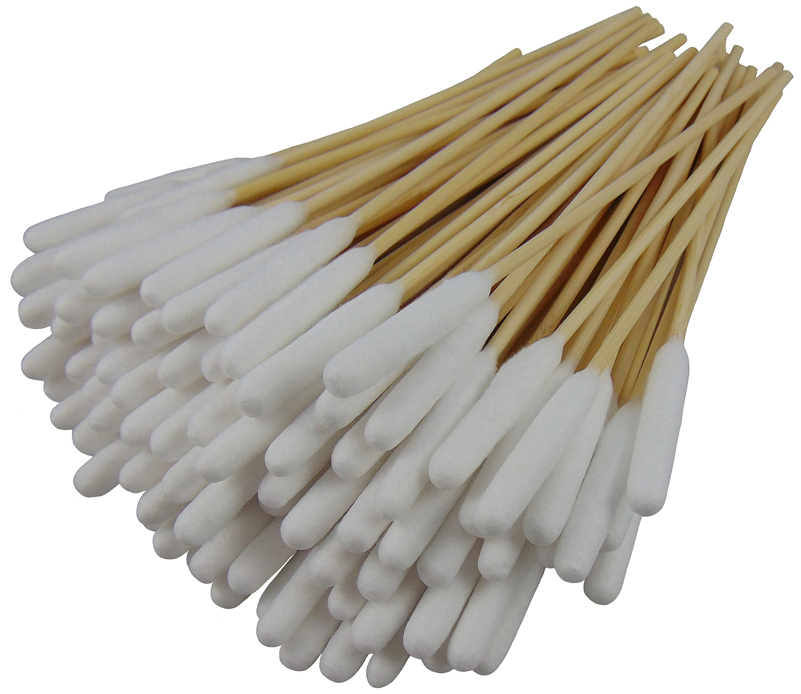 100-Pack Type-III 6-Inch Double-Sided Gun Cleaning Cotton Swabs - Perfect for Firearm Maintenance, Gun Bore Cleaning & Tactical Equipment Care