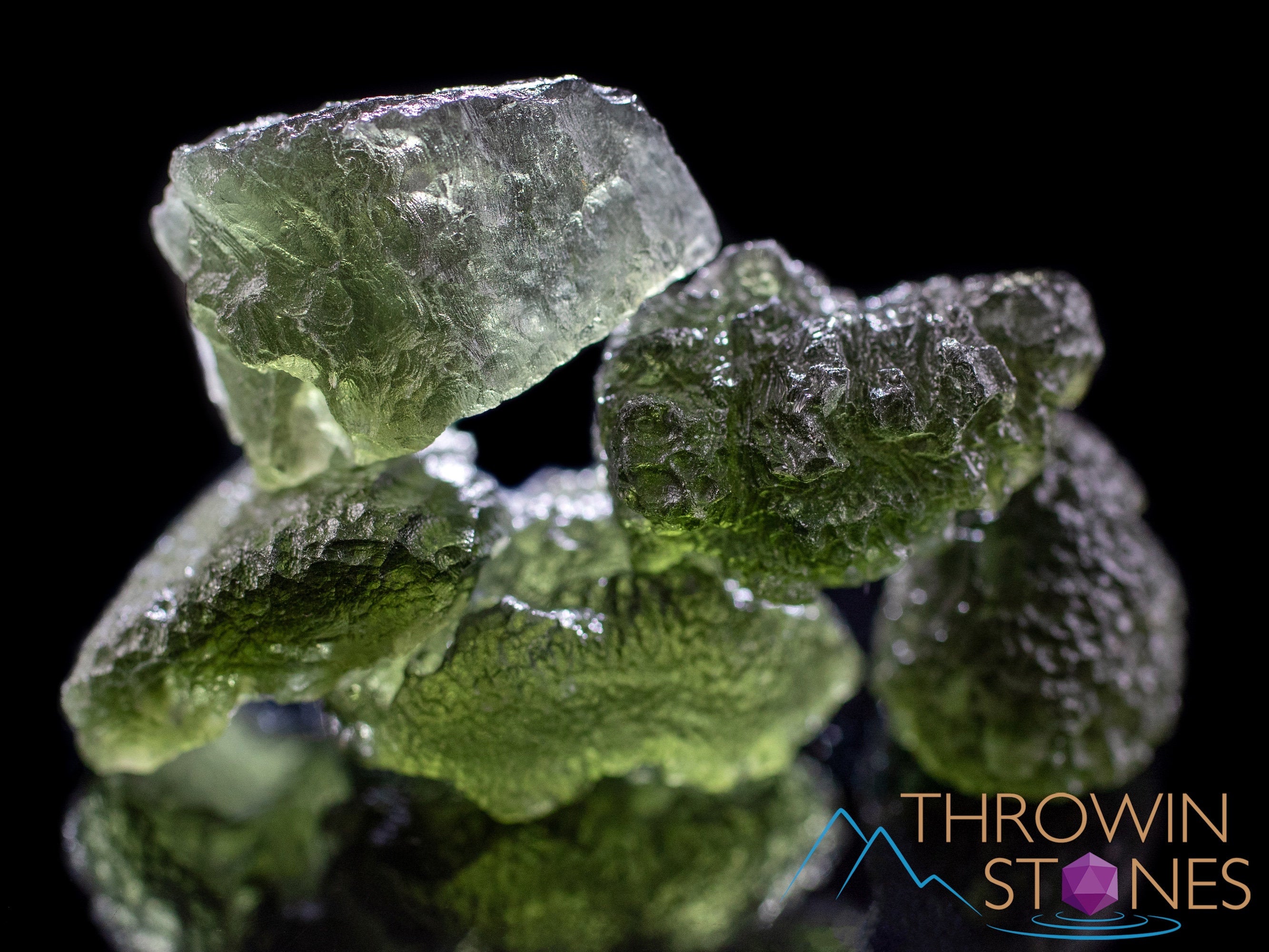1.4g Raw Moldavite Crystal - Genuine Natural Moldavite Stone (E1740) for Jewelry Making, Meditation & Energy Healing