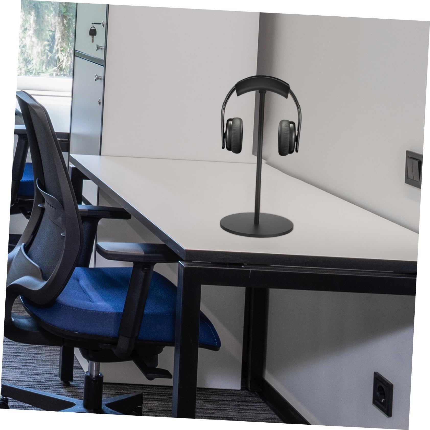 Zerodeko Premium Aluminum Headphone Stand - Stylish Desktop Organizer for Gaming Headsets & Audio Accessories | Space-Saving Storage Solution for Home & Office Workspace