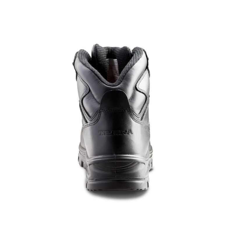 Terra Quinton Men's Composite Toe Hiker Work Boot - Waterproof Steel Toe Safety Shoes for Construction & Hiking - Black (Model 835265) - Ideal for Outdoor Work, Landscaping & Heavy Duty Jobs