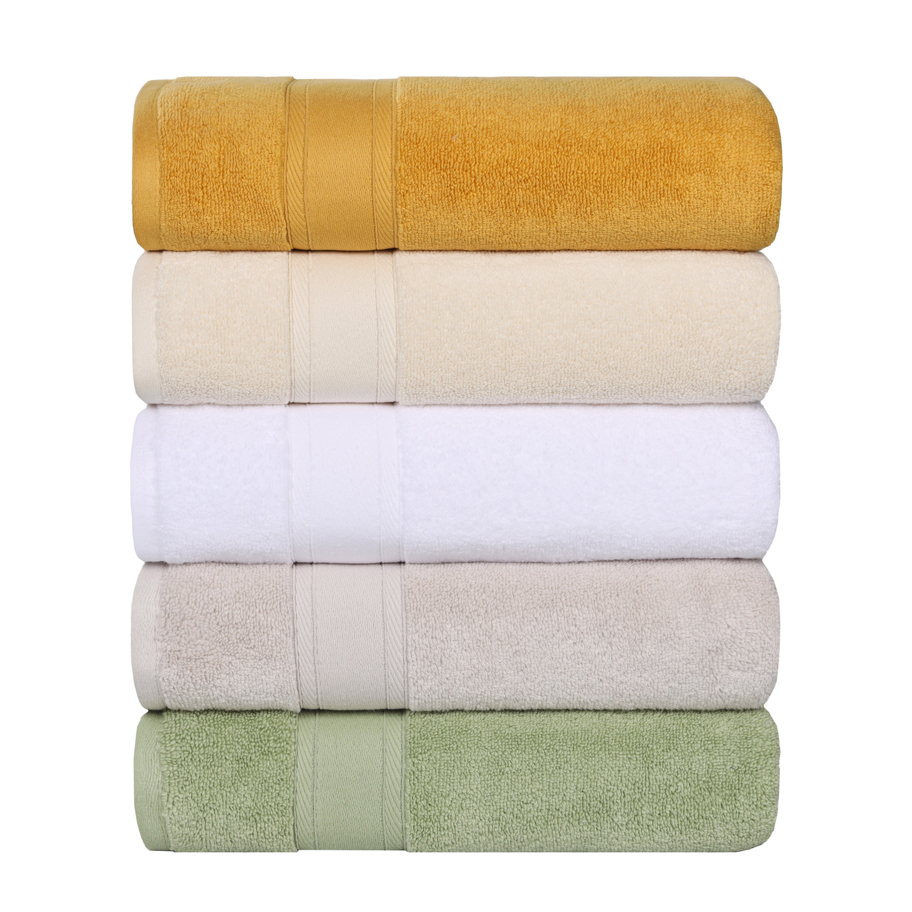 Belmont Zero Twist Cotton Medium Weight Absorbent 3-Piece Bath Towel Set | Soft & Quick-Drying | Perfect for Bathroom, Spa & Gym Use