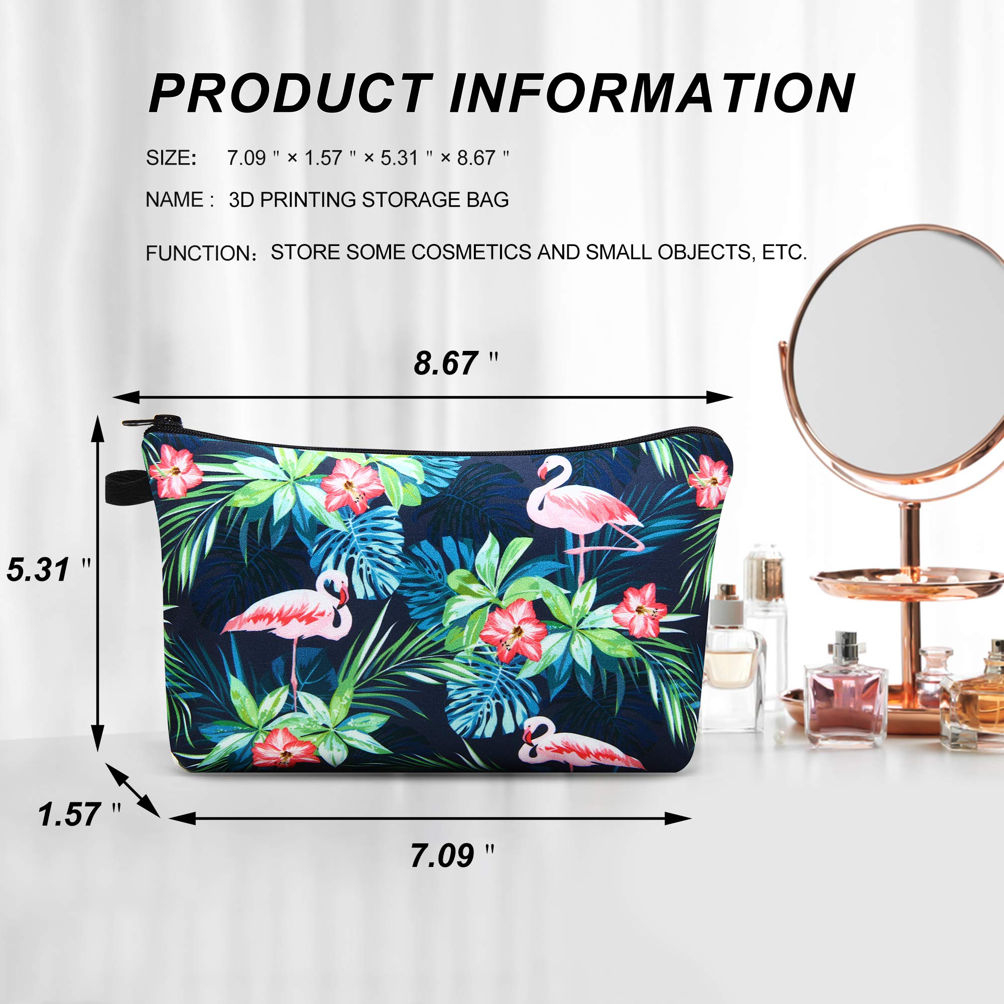 Waterproof Travel Makeup Bag for Women - Portable Cosmetic Pouch & Toiletry Organizer | Perfect for Purse, Gym, Vacation & Daily Essentials Storage