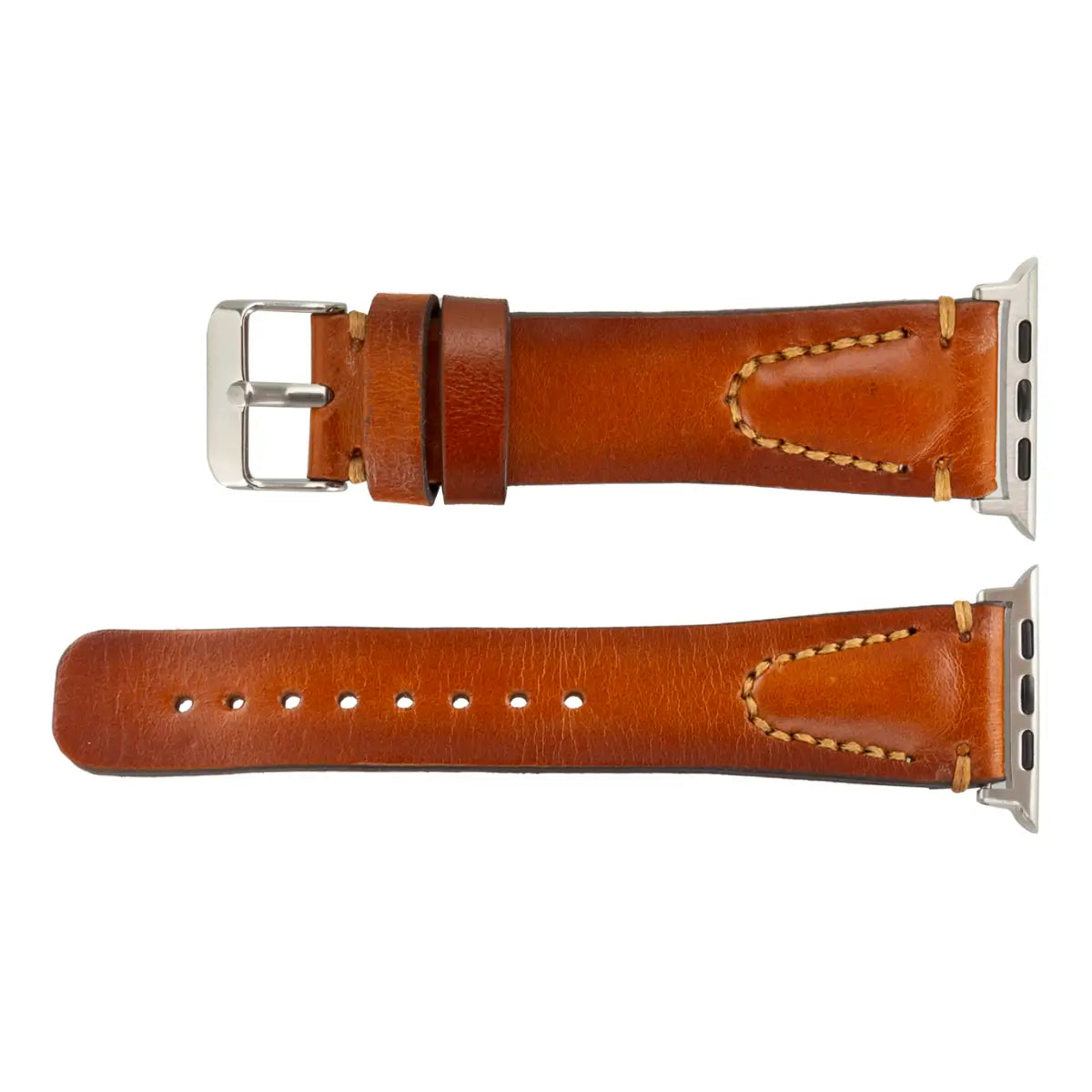 Premium Brown Leather Sport Band for Apple Watch - Avila Series - Durable & Stylish for Workouts, Running & Everyday Wear