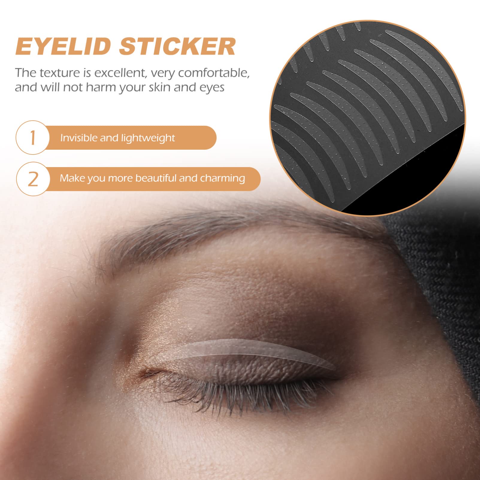 2 Sets Clear Double Eyelid Stickers - Invisible Eyelid Tape for Hooded Eyes | Eye Lift Makeup Accessories for Women | Perfect for Daily Use, Cosplay & Professional Makeup Artists