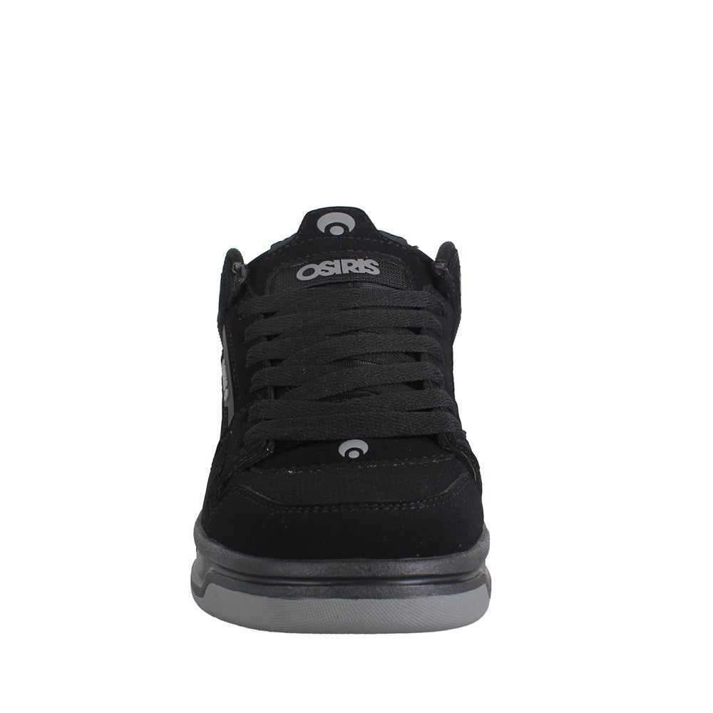 Osiris PERIL Skate Shoes for Men - Black/Black/Grey | High-Performance Sneakers for Skateboarding & Streetwear Fashion