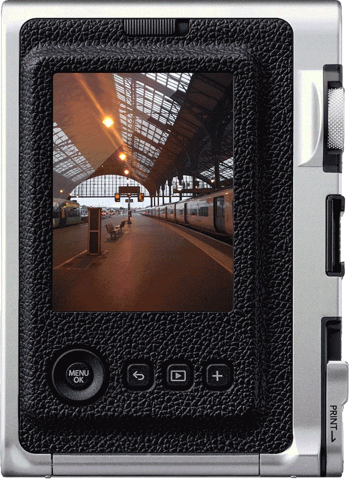 Fujifilm Instax Mini EVO Hybrid Instant Camera - Brown | Instant Print & Digital Photos | Perfect for Travel, Parties & Memories