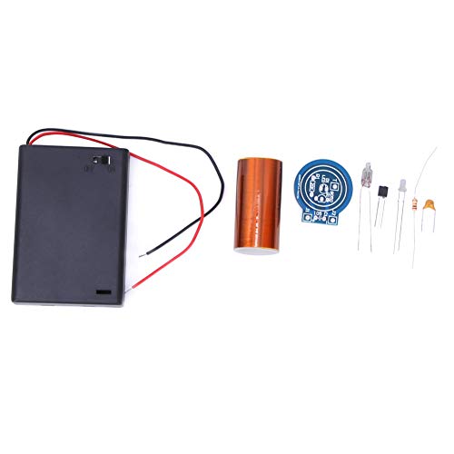 Tesla Coil Kit - Mini Battery Powered DIY Electronic Kit with Musical Tesla Coil & No Arc Ignition - Perfect for Science Experiments, STEM Education & Home Physics Projects