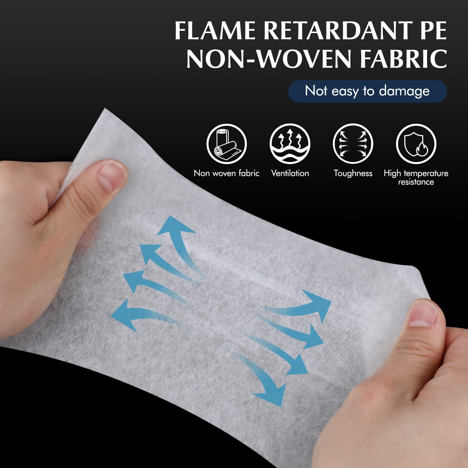 Nonwoven Grease Filter Replacement Sheets - Oil Proof & Anti-Stick Range Hood Filters - 10m Roll for Kitchen Ventilation (White) - Perfect for Range Hoods, Stoves, and Commercial Cooking Areas