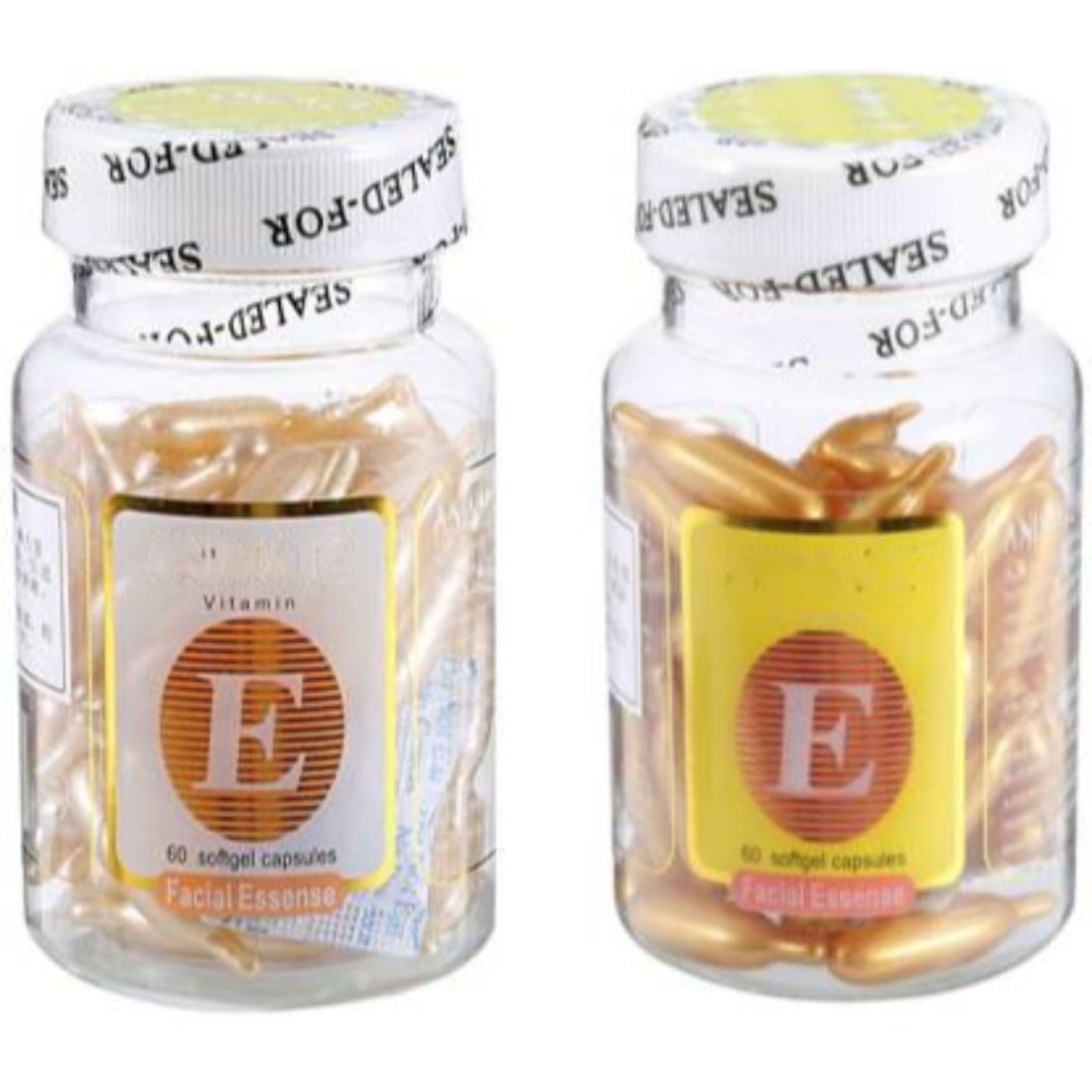 Galemax Vitamin E Facial Oil Soft Gel Capsules - 120 Capsules (Pack of 2) for Hydration & Anti-Aging | Skincare Essential for Dry Skin & Night Routine
