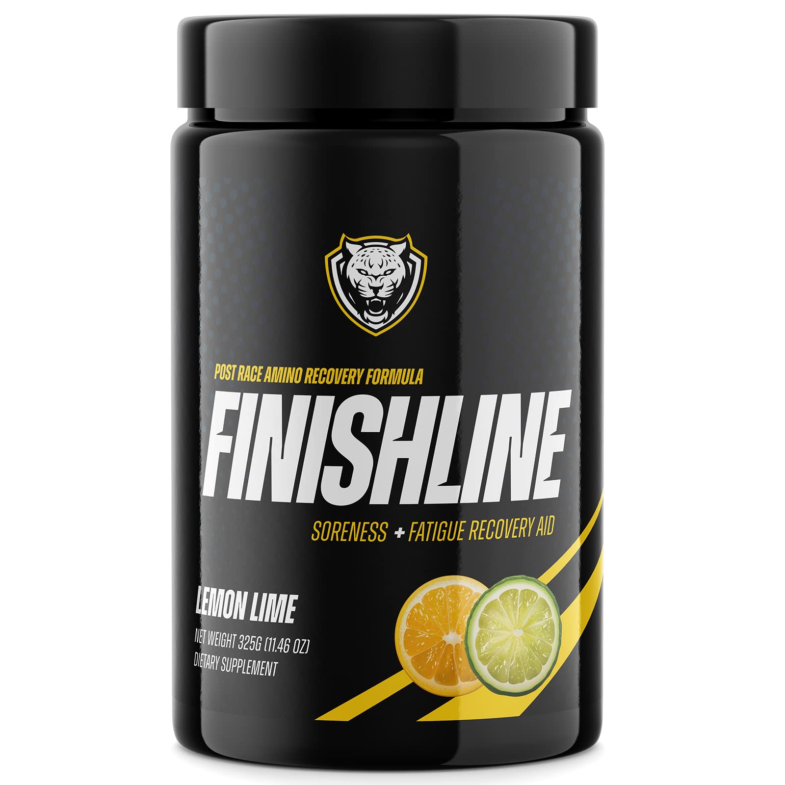 6AM RUN Finishline Amino Energy Powder - Post Workout Recovery Drink with BCAA & Electrolytes - Keto Friendly Lemon Lime Flavor - 50 Servings for Muscle Recovery After Running, Gym & Fitness Training