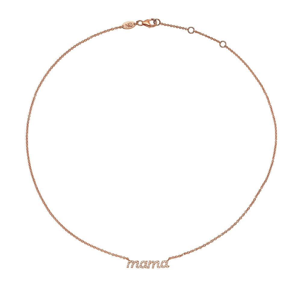 Personalized Mama Necklace for Women - Custom Engraved Mother's Jewelry Gift for Mom, Grandma, Wife - Perfect for Mother's Day, Birthday, Anniversary & Everyday Wear
