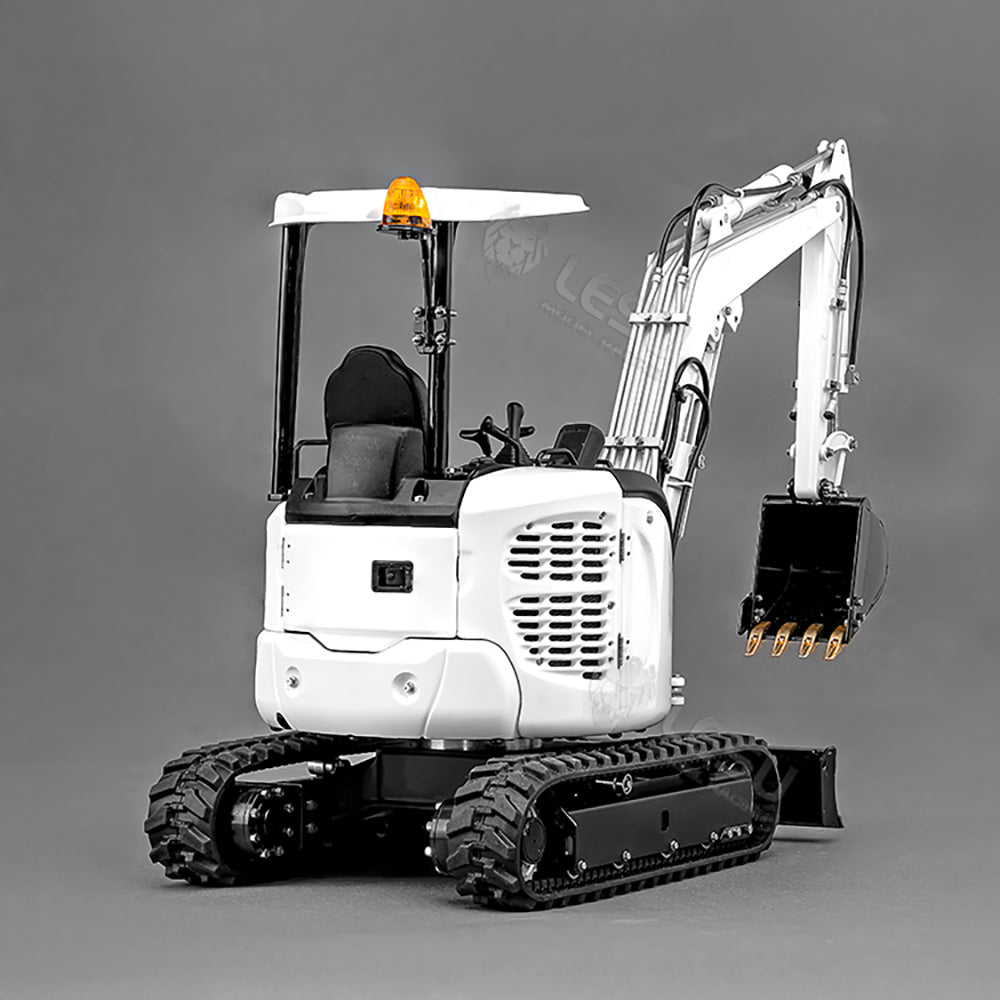 1/14 Scale Metal LESU PC30 RC Hydraulic Excavator Toy - 6CH Plunger Valve Remote Control, Mini Pump, RTR with Flysky ST8 Radio & Battery - Perfect for Construction Simulation, Backyard Digging & RC Hobby Enthusiasts