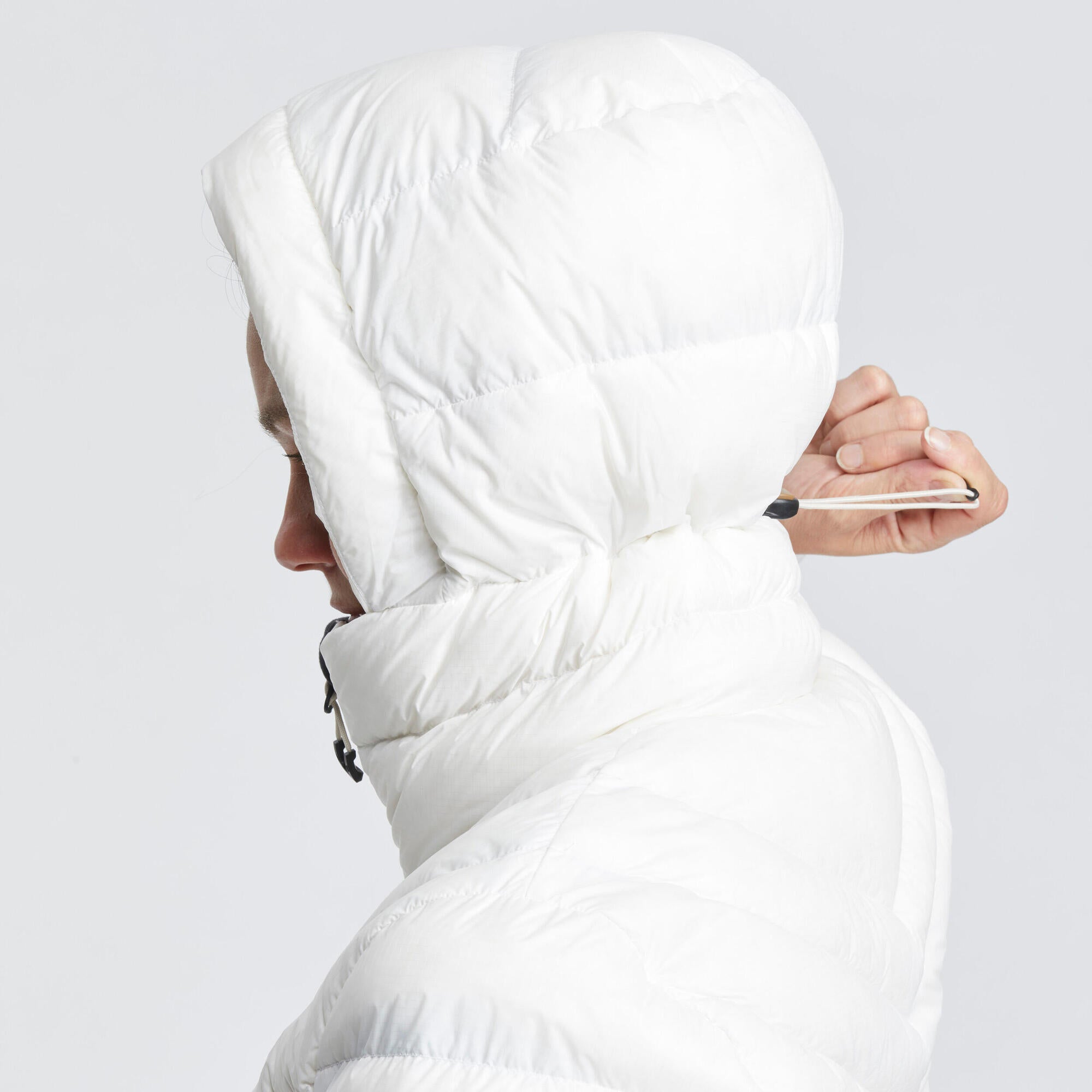 Forclaz Women's MT500 Hooded Down Puffer Jacket - Lightweight Warm Winter Coat for Hiking, Skiing & Outdoor Activities