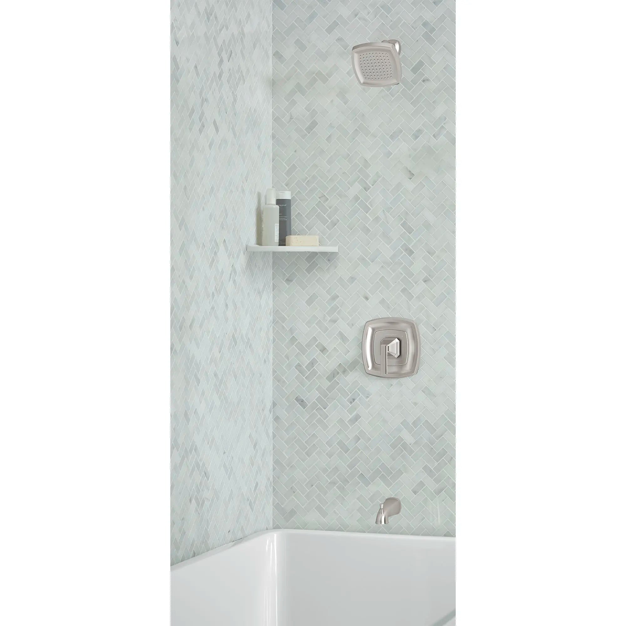 Crawford 1.8 GPM Water Saving Shower Trim Kit with Double Ceramic Pressure Balance Cartridge & Lever Handle - Perfect for Bathroom Renovation & Water Conservation