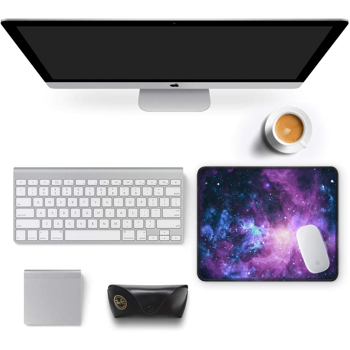 Premium Non-Slip Gaming Mouse Pad - 12x10 Inch Thick Rubber Base with Stitched Edges, Waterproof & Durable for PC, Laptop, Office & Home Use - Marvelous Galaxy Design for Gamers & Professionals