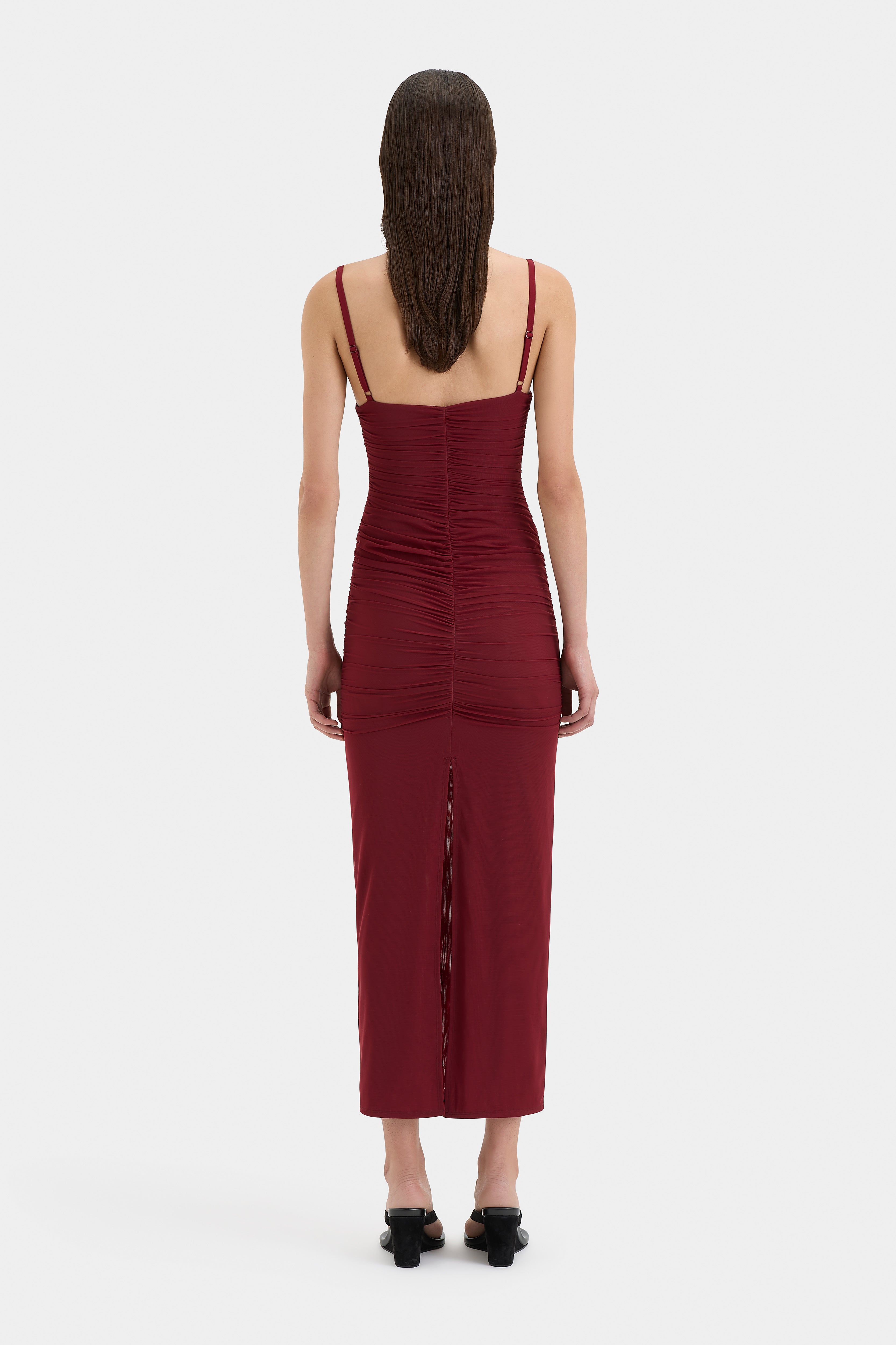 Jacques Beaded Midi Dress for Women - Elegant Floral Embroidery Party & Evening Gown - Perfect for Weddings, Cocktails, and Special Occasions