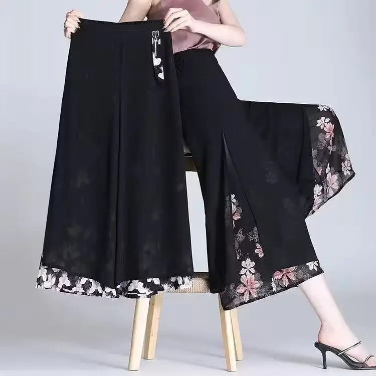 Stylish Black Women's Wide Leg Pants with Adjustable Waist Strap - 10 Trendy Designs | Korean Harajuku Fashion 2023 | Perfect for Casual Wear, Office Outfits & Street Style
