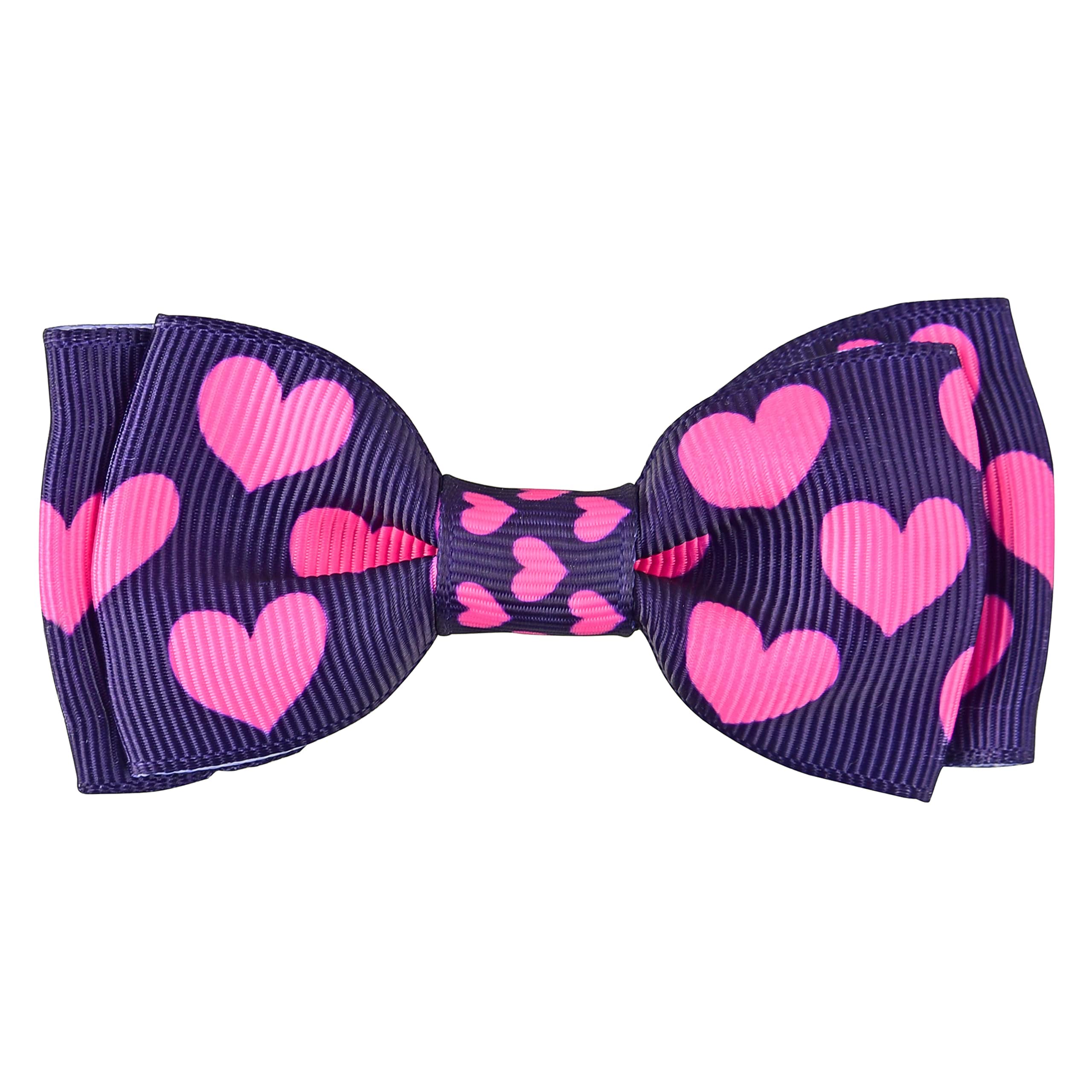 Valentine's Day Dog Collar with Adjustable Bow Tie - Pink Heart Pattern Pet Collar for Small, Medium & Large Dogs - Perfect for Valentine's Gifts, Pet Photos & Special Occasions