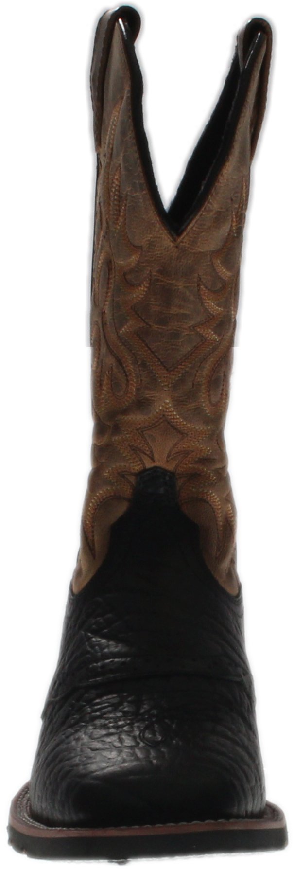 Laredo Men's Montana Square Toe Casual Boots - Mid Calf Western Boots for Men, Brown Leather Cowboy Boots | Perfect for Country Dancing, Rodeo & Everyday Wear
