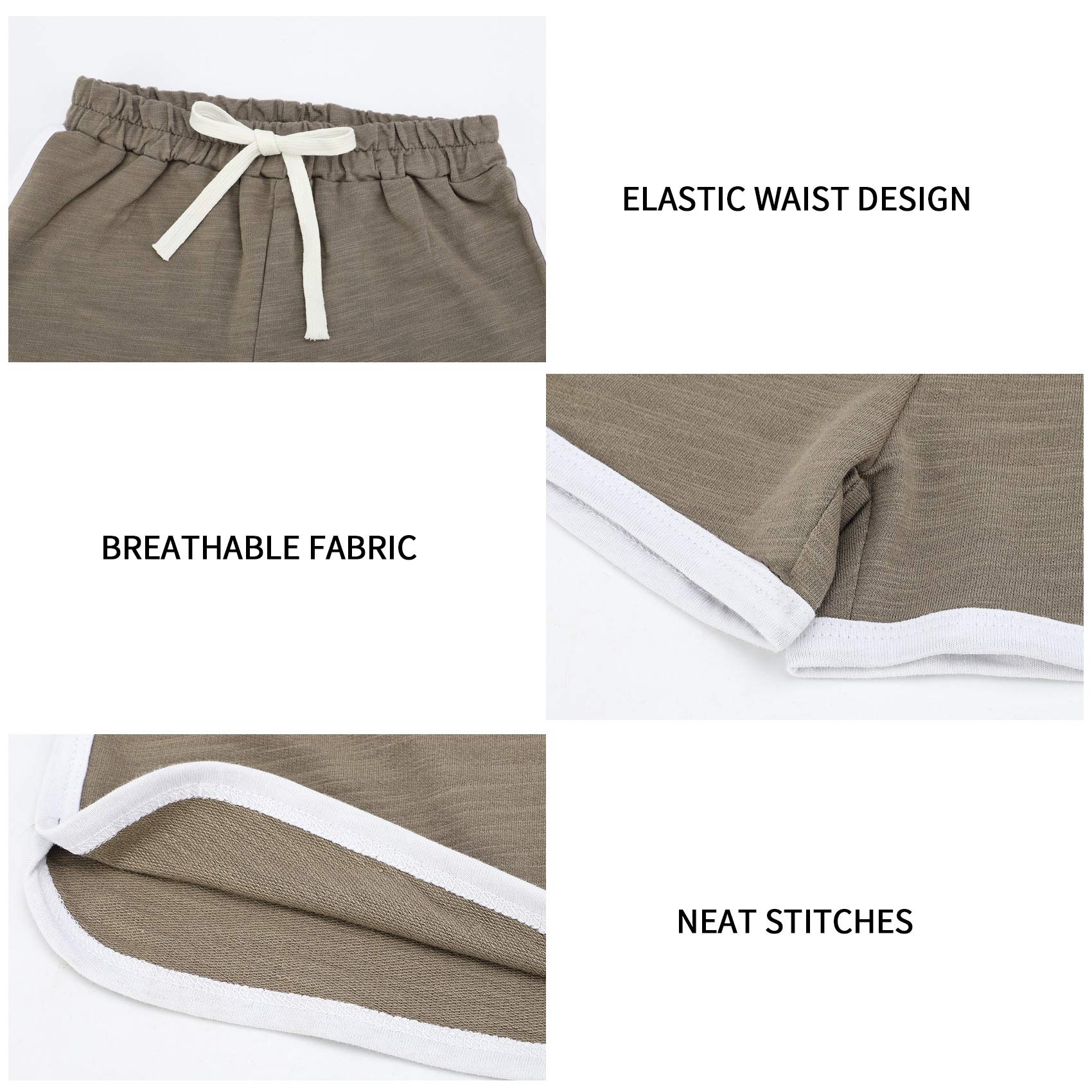 BOOPH 3-Piece Girls Athletic Shorts - Quick Dry Running Shorts with Dolphin Print - Perfect for Sports, Gym, and Outdoor Activities