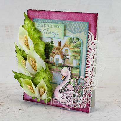 Heartfelt Creations Dies & Stamps - Feathery Swan HCD17276+HCPC3898 for Card Making