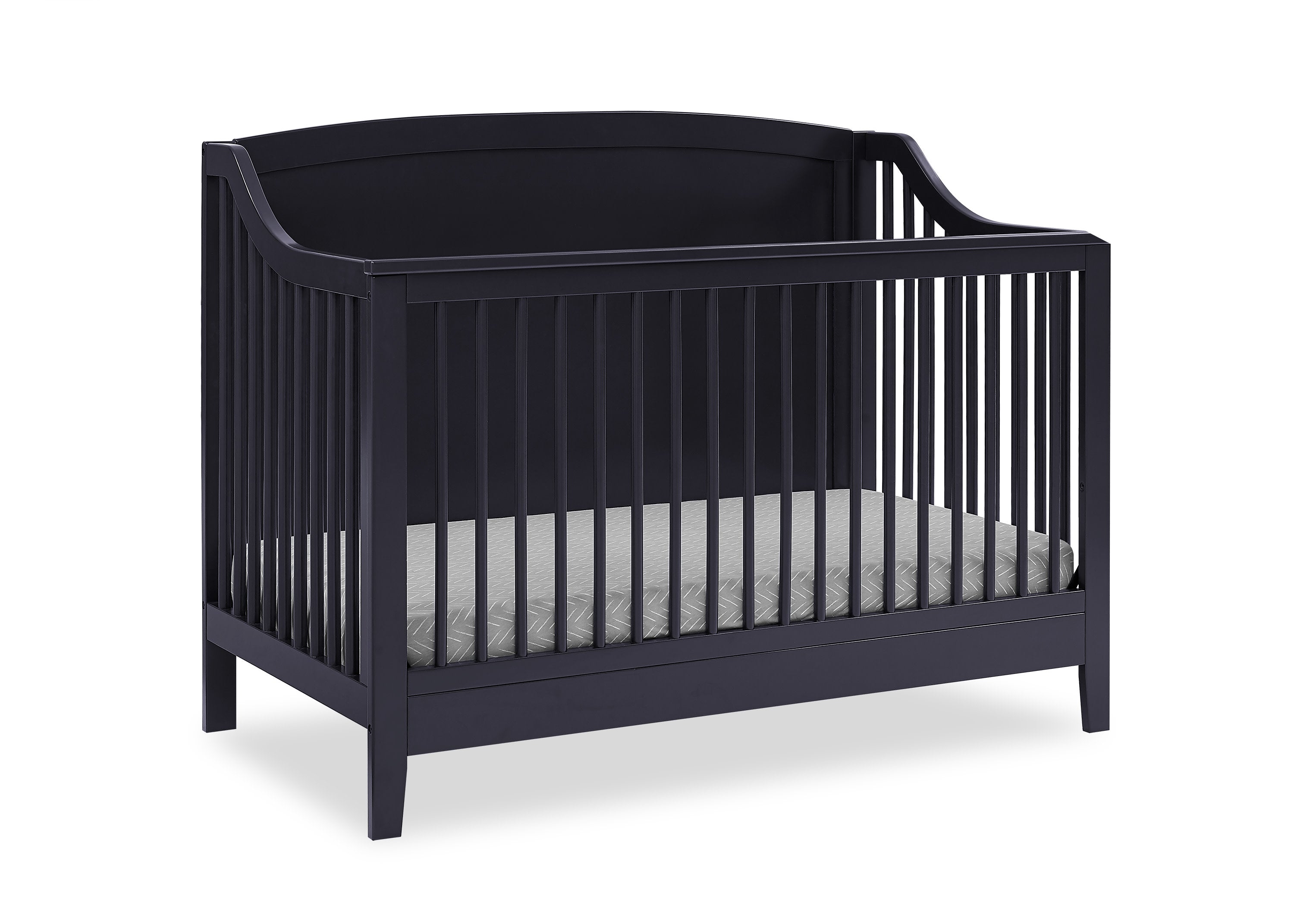 Campbell 6-in-1 Convertible Baby Crib - Toddler Bed & Full-Size Bed Conversion - Safe & Durable Nursery Furniture for Newborns to Teens - Perfect for Bedrooms, Daycares, and Guest Rooms