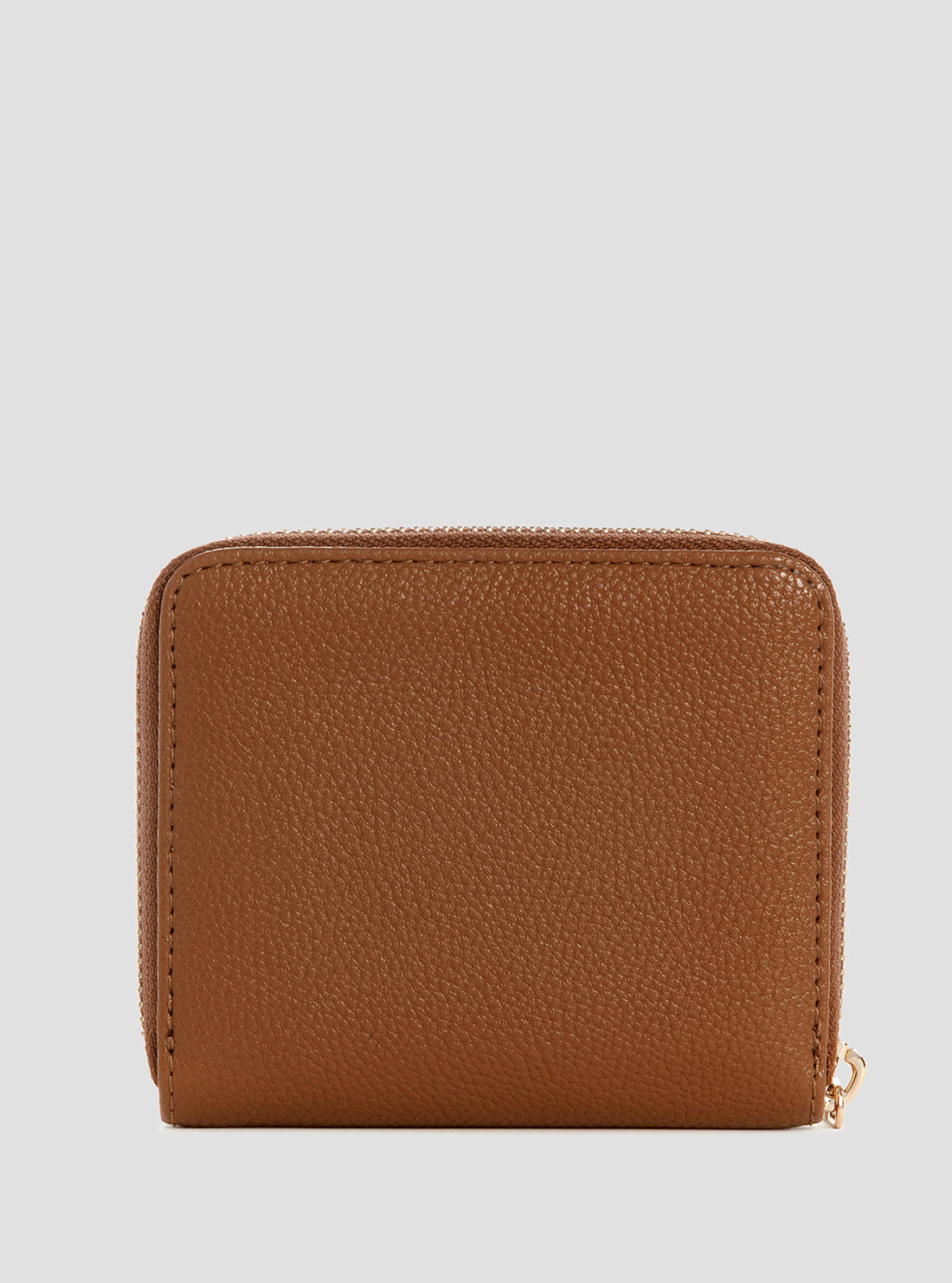 Genuine Brown Laurel Small Zip Wallet for Women - Compact & Stylish Leather Card Holder for Everyday Use, Travel & Shopping