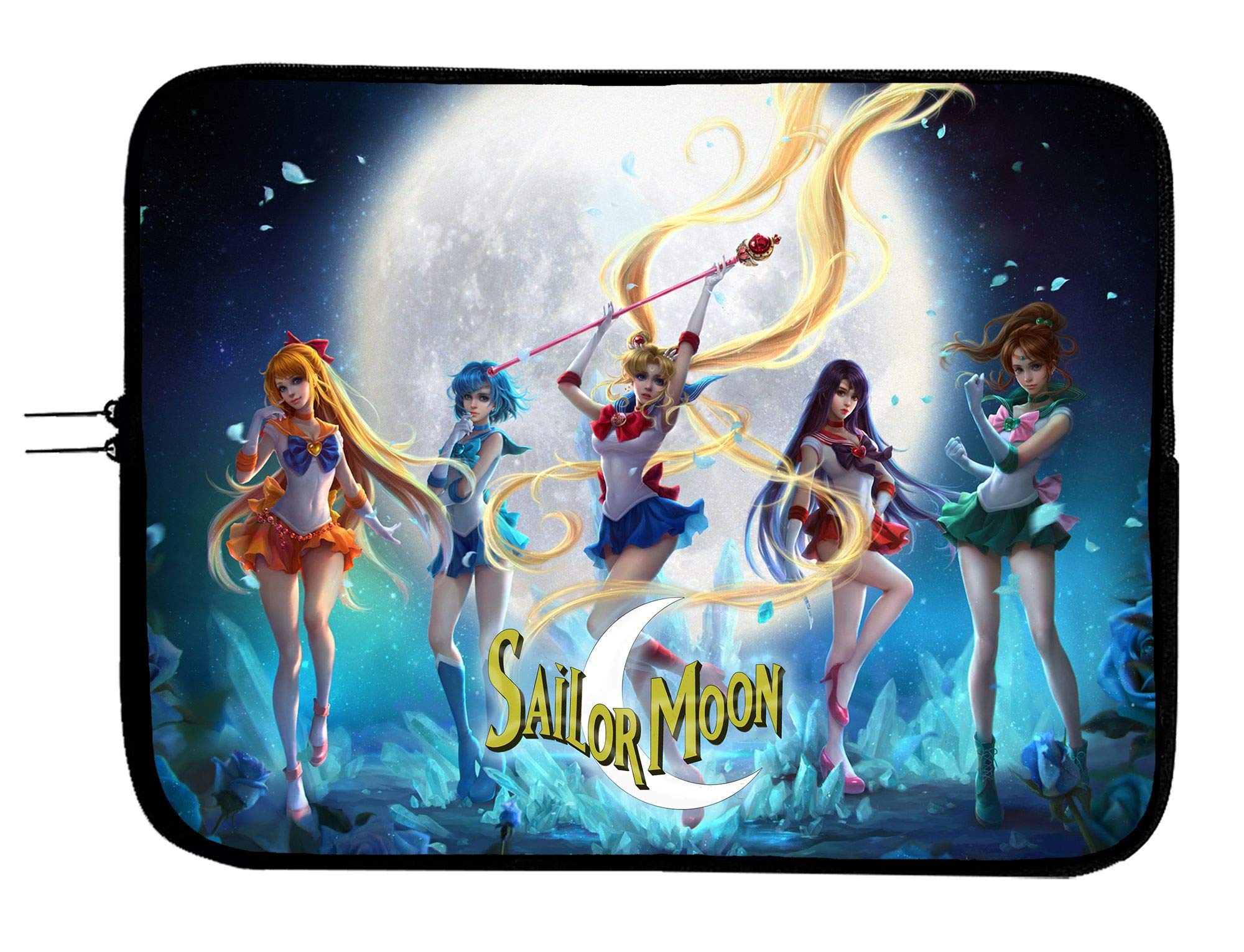 Brand4 Sailor Moon Anime Laptop Sleeve with Mousepad - Compatible with 15 Inch Notebook, Computer Bag & Tablet Case | Perfect for School, Work & Travel