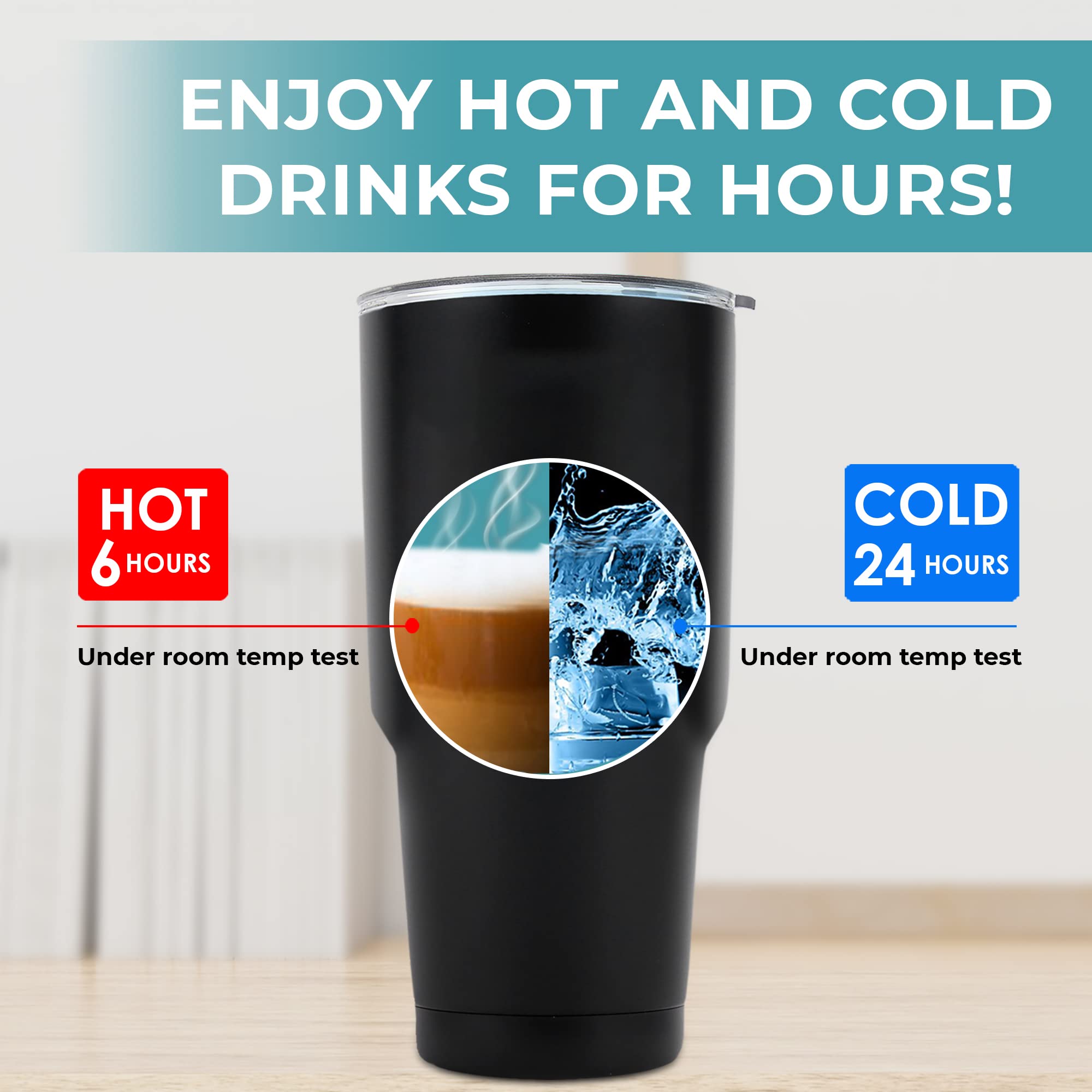 30oz Cat Dad Tumbler - Funny Cat Lover Gift for Men, Insulated Coffee Mug with Lid - Perfect for Office, Travel & Father's Day Gifts