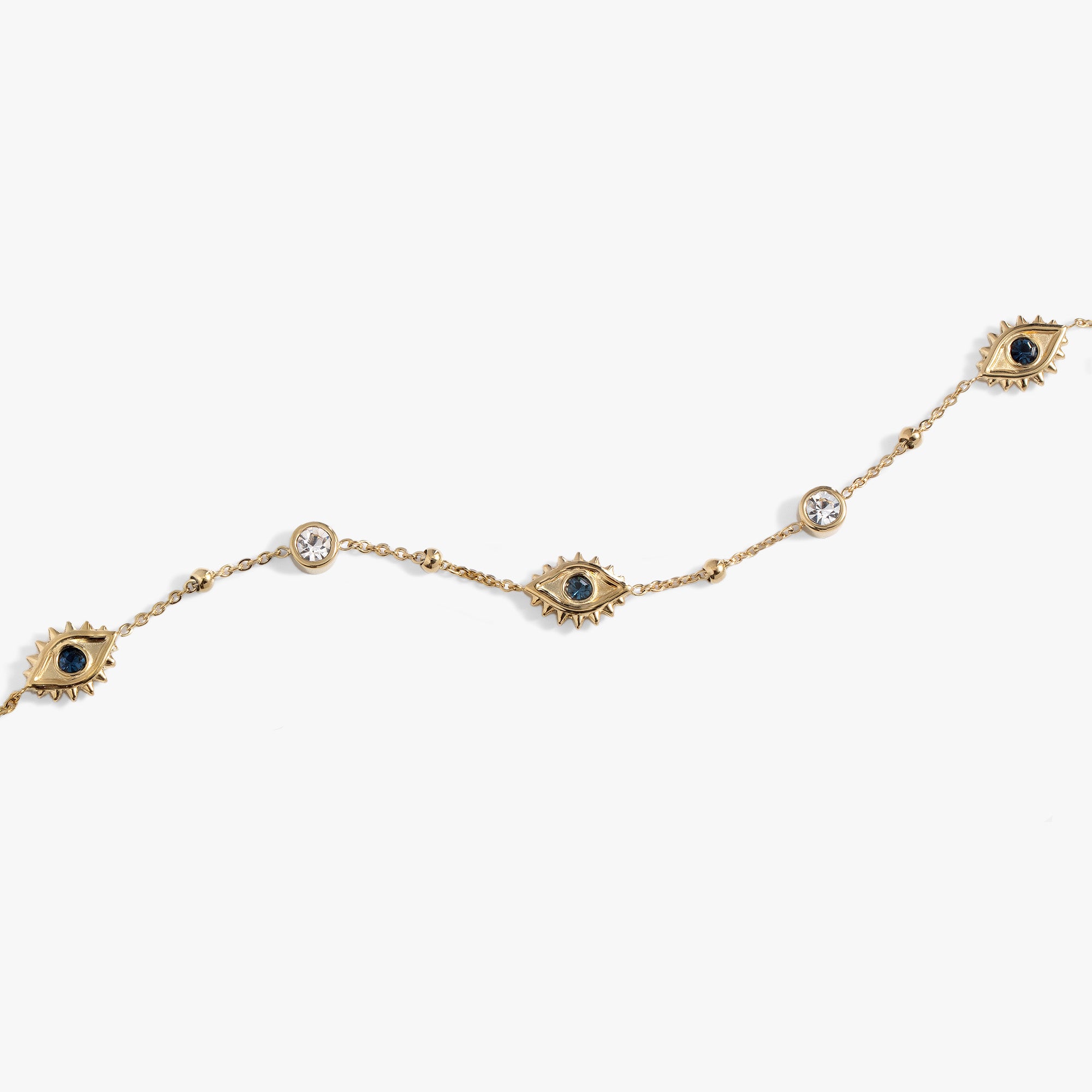Evil Eye Crystal Anklet for Women - Protection Charm Ankle Bracelet with Beads for Good Luck, Spiritual Healing & Positive Energy - Perfect for Yoga, Meditation & Boho Fashion Accessories