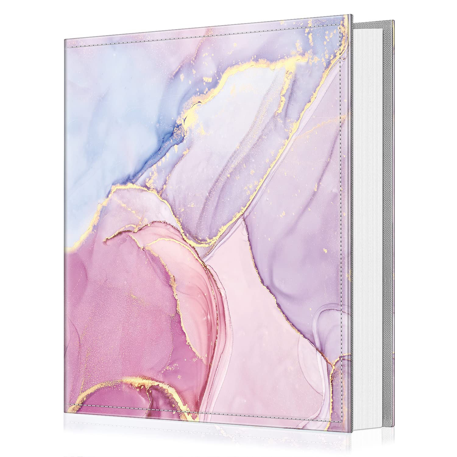 Fintie 4x6 Photo Album - 300 Pocket Large Capacity Scrapbook with Premium Vegan Leather Cover for Wedding, Baby, Family & Vacation Pictures | Marble Design | Perfect for Memory Keeping, Gift Giving & Home Decor