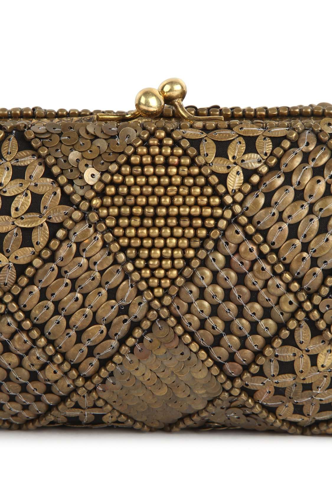 Vintage Gold Box Bag for Women - Elegant Antique Clutch Purse for Parties, Weddings & Evening Events