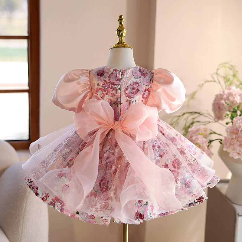 Princess Dress for Girls - Elegant Birthday Party & Flower Girl Wedding Gown | Perfect for Birthday Celebrations, Pageants, and Special Occasions