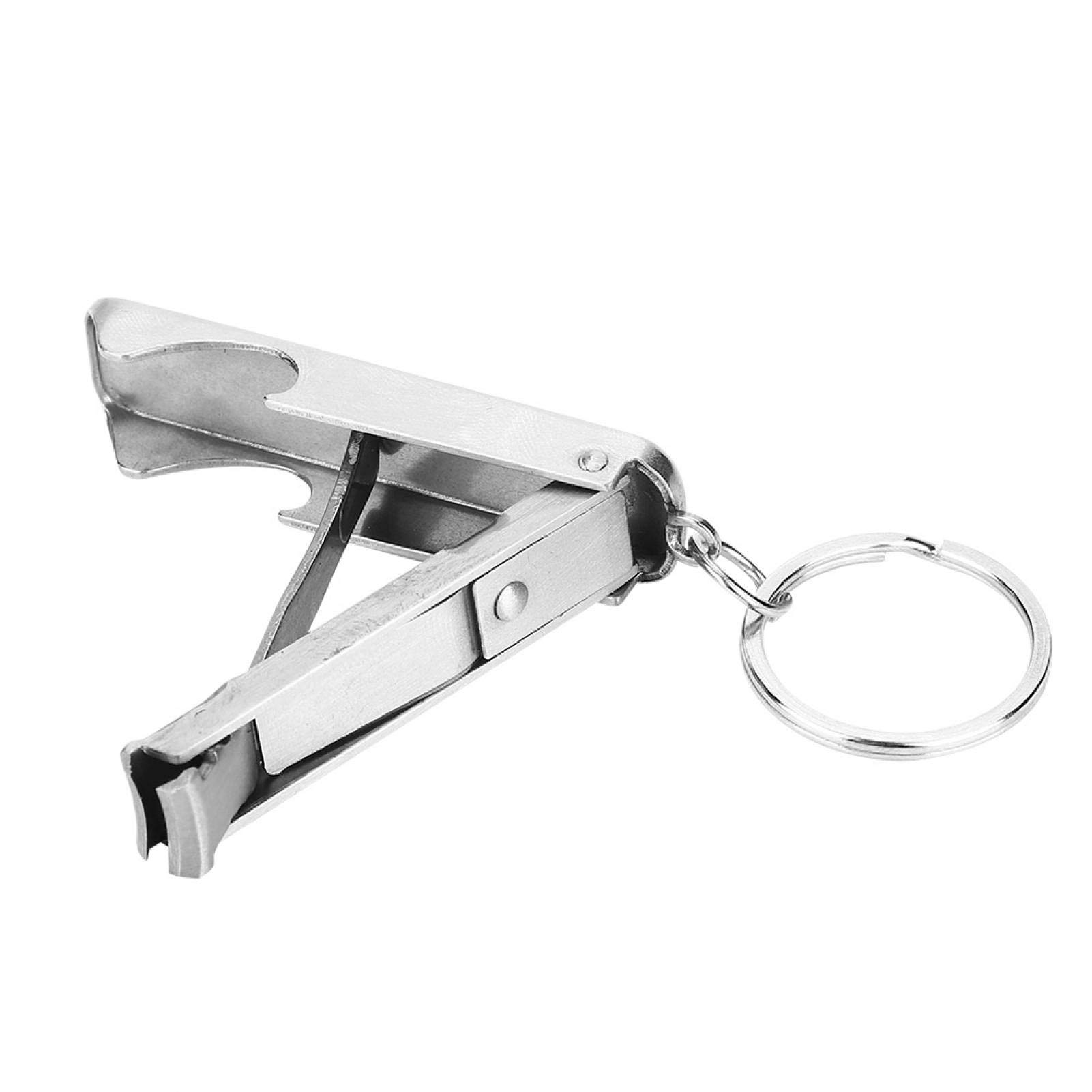 2 in 1 Mini Bottle Opener & Nail Clipper Keychain - Portable Multi-Tool for Everyday Carry, Travel, Camping & Outdoor Activities