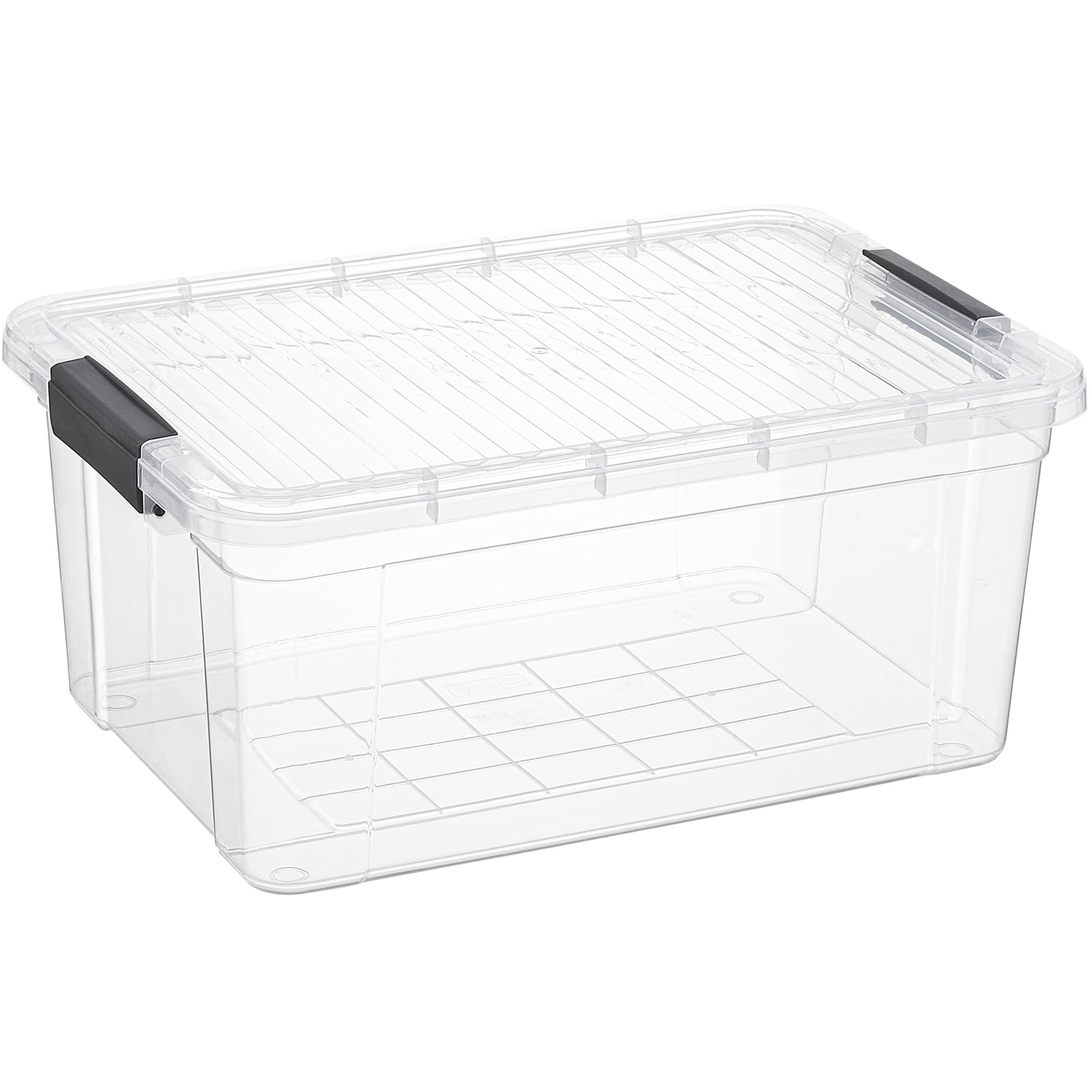 Premium Clear Plastic Storage Container with Lid - 16 Quart BPA-Free, Odorless, Stackable Organizer Bin for Home, Office, Dorm, Classroom, Garage & Closet - Ideal for Food Storage, Toy Organization & Seasonal Decor