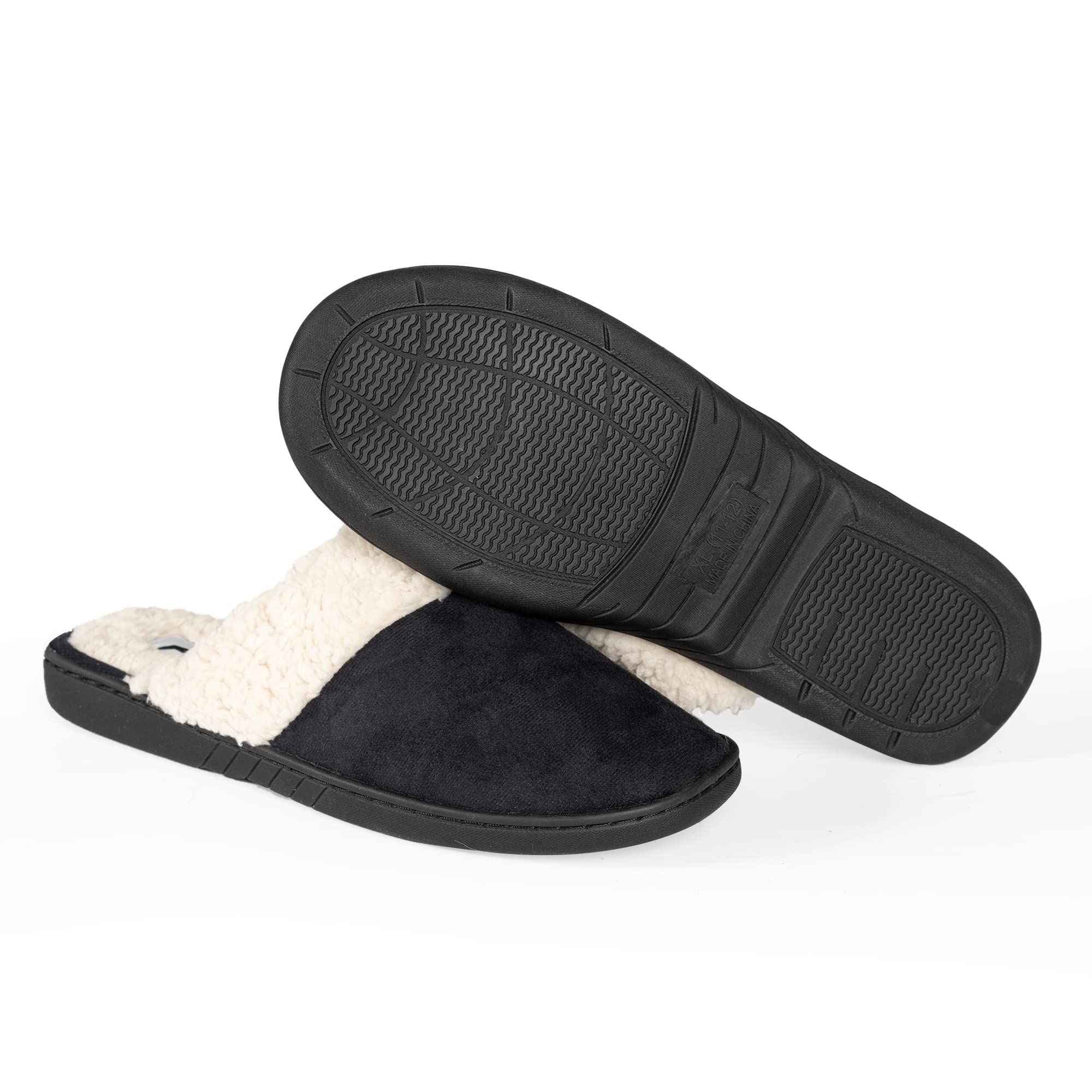 **NORTY Men's Memory Foam Slip-On Clog Slippers - Comfortable Indoor House Shoes for Relaxation & Lounge Wear**