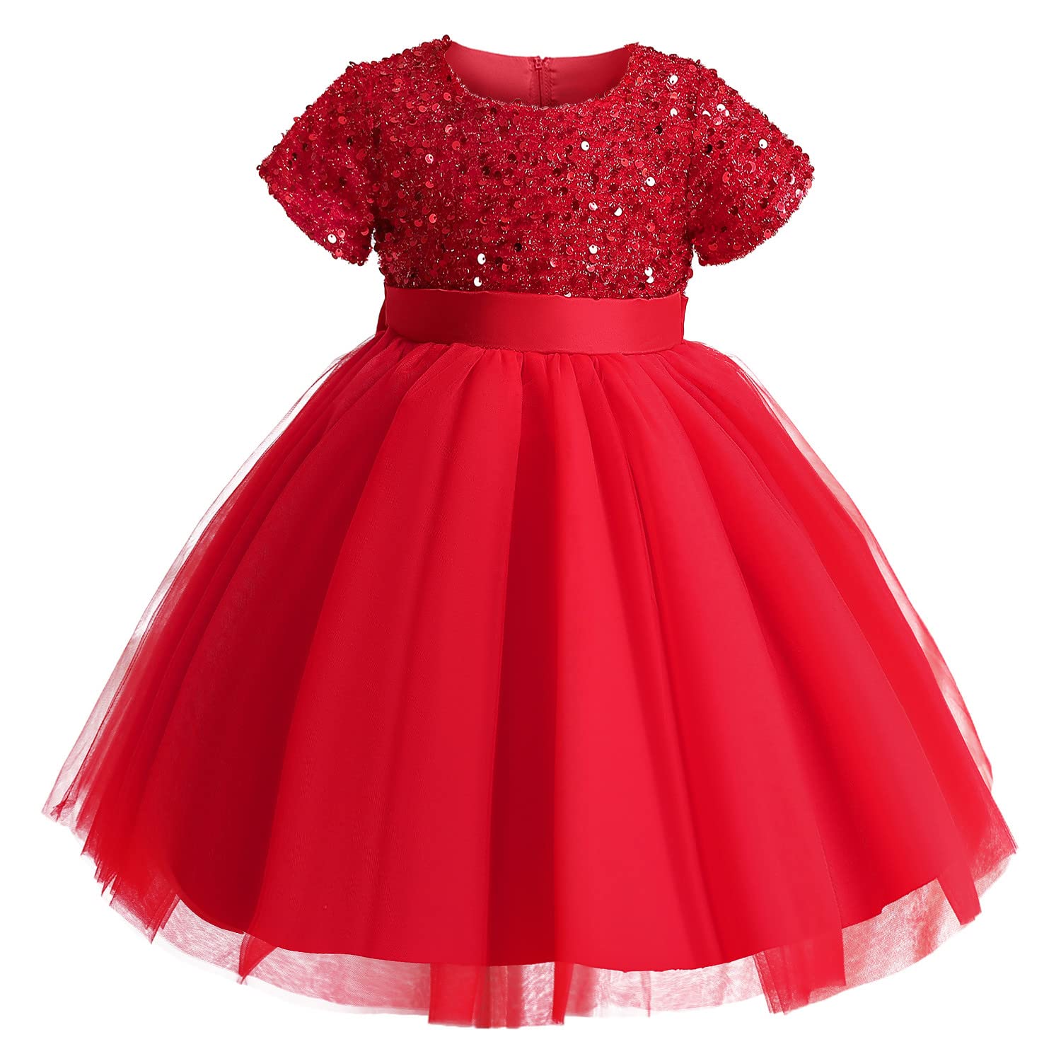 Flower Girl Dress for Weddings & Special Occasions | Girls Tutu Birthday Party Dress | Princess Pageant Gown | Formal Party Wear for Girls | Perfect for Weddings, Birthday Parties & Pageants