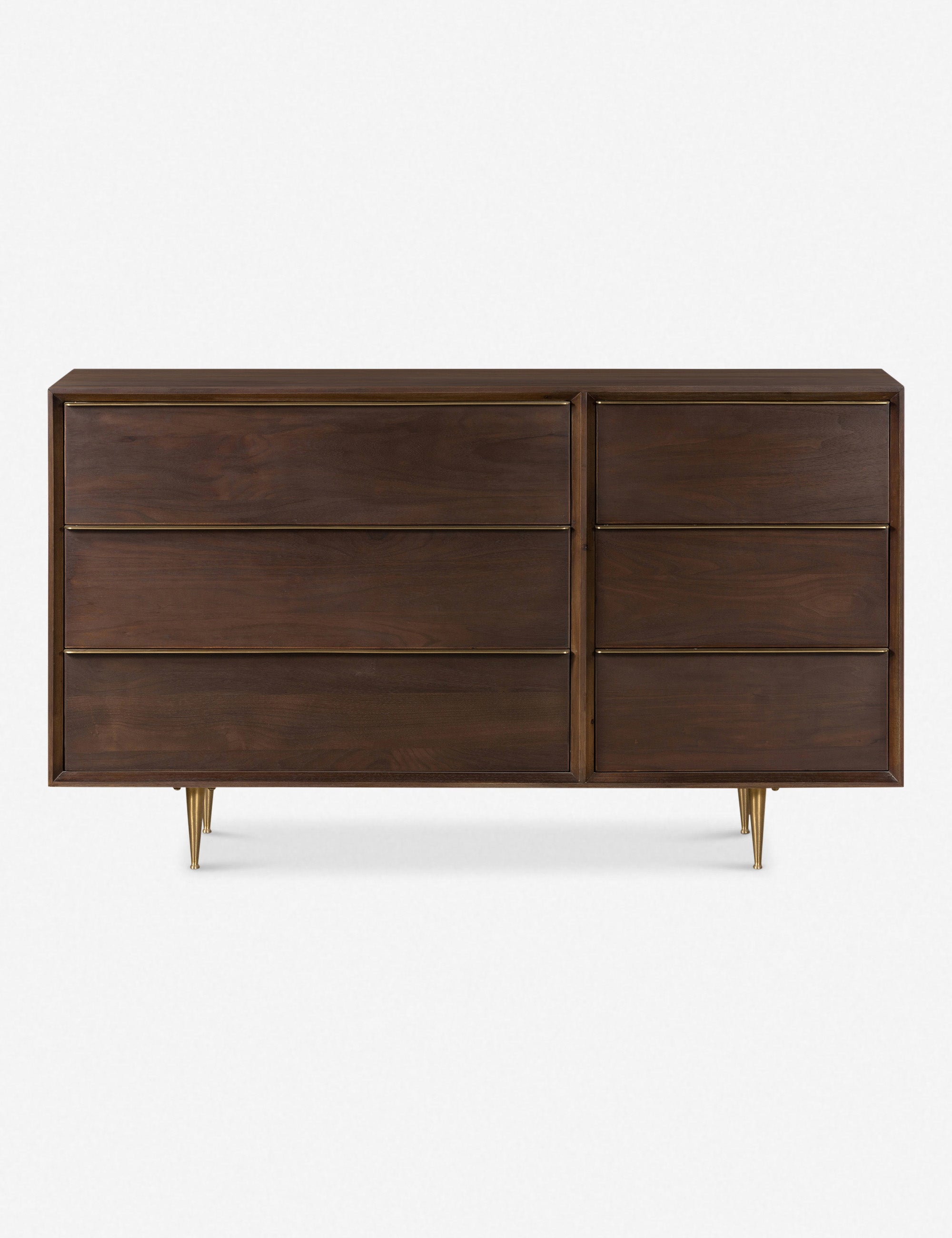 Bosley Dresser - Modern 6-Drawer Chest for Bedroom & Living Room Storage - Solid Wood Dresser with Smooth Gliding Drawers - Perfect for Organizing Clothes, Bedding & Home Essentials