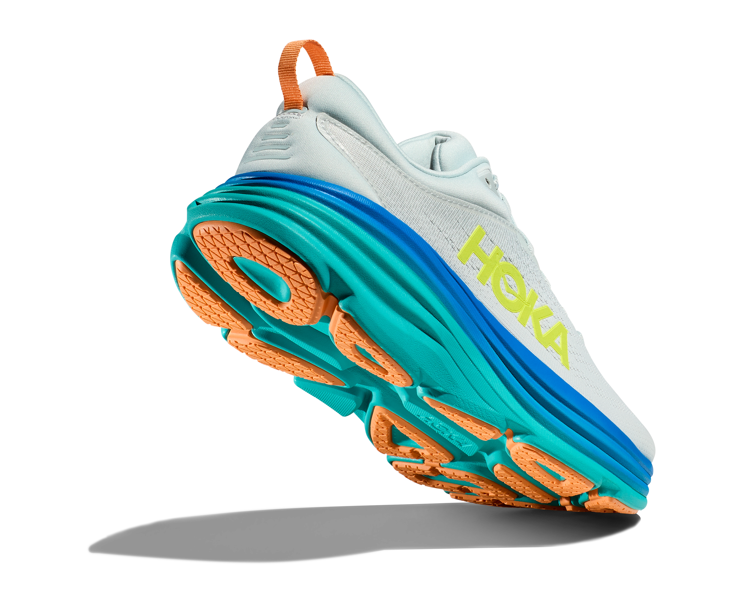HOKA Bondi 8 Running Shoes for Men - Cushioned Road Running Sneakers with Maximum Comfort for Marathon, Jogging & Daily Wear