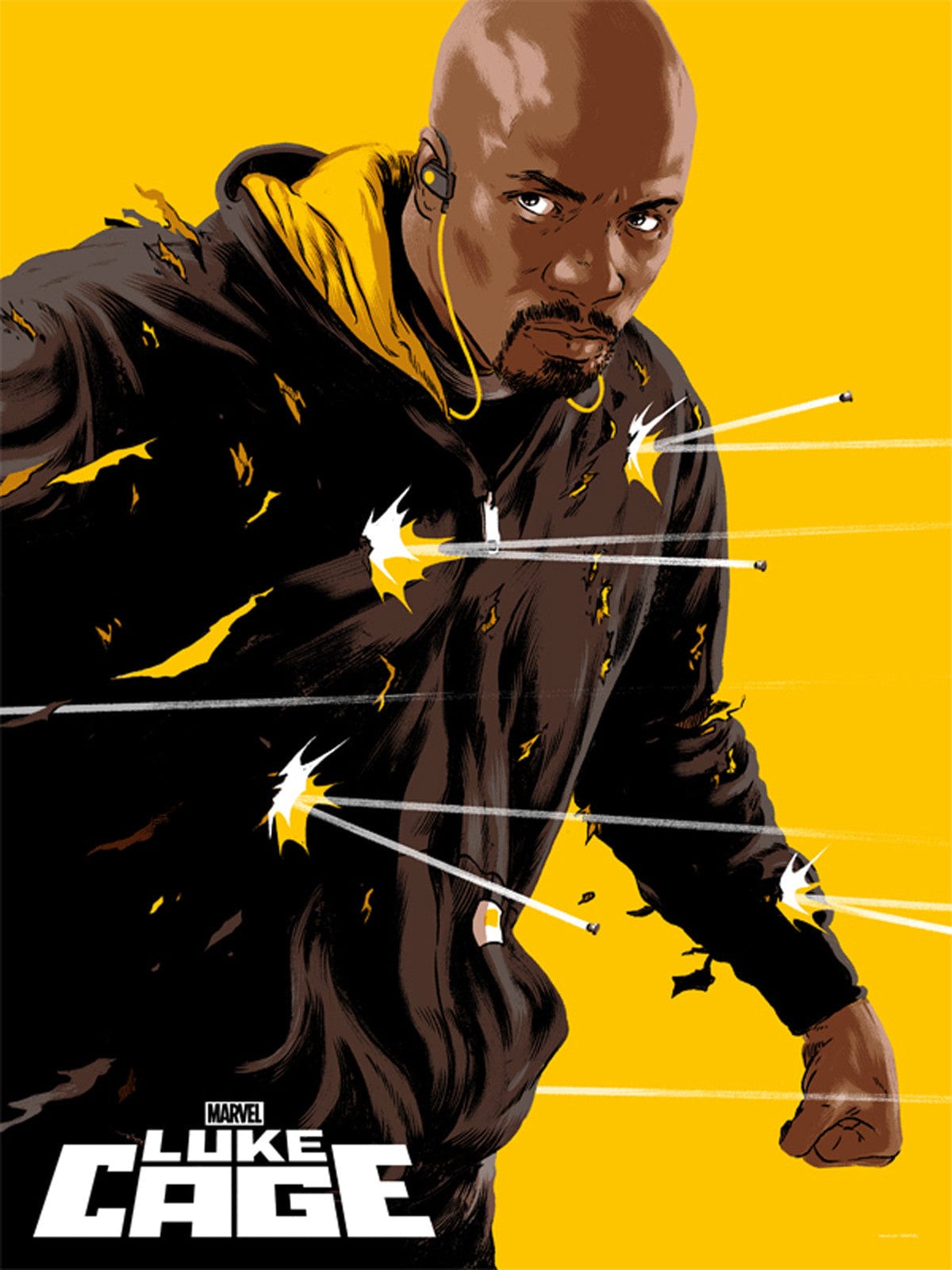 Luke Cage Print Poster - Marvel Superhero Wall Art for Home & Office Decor | Perfect for Comic Fans & Pop Culture Enthusiasts